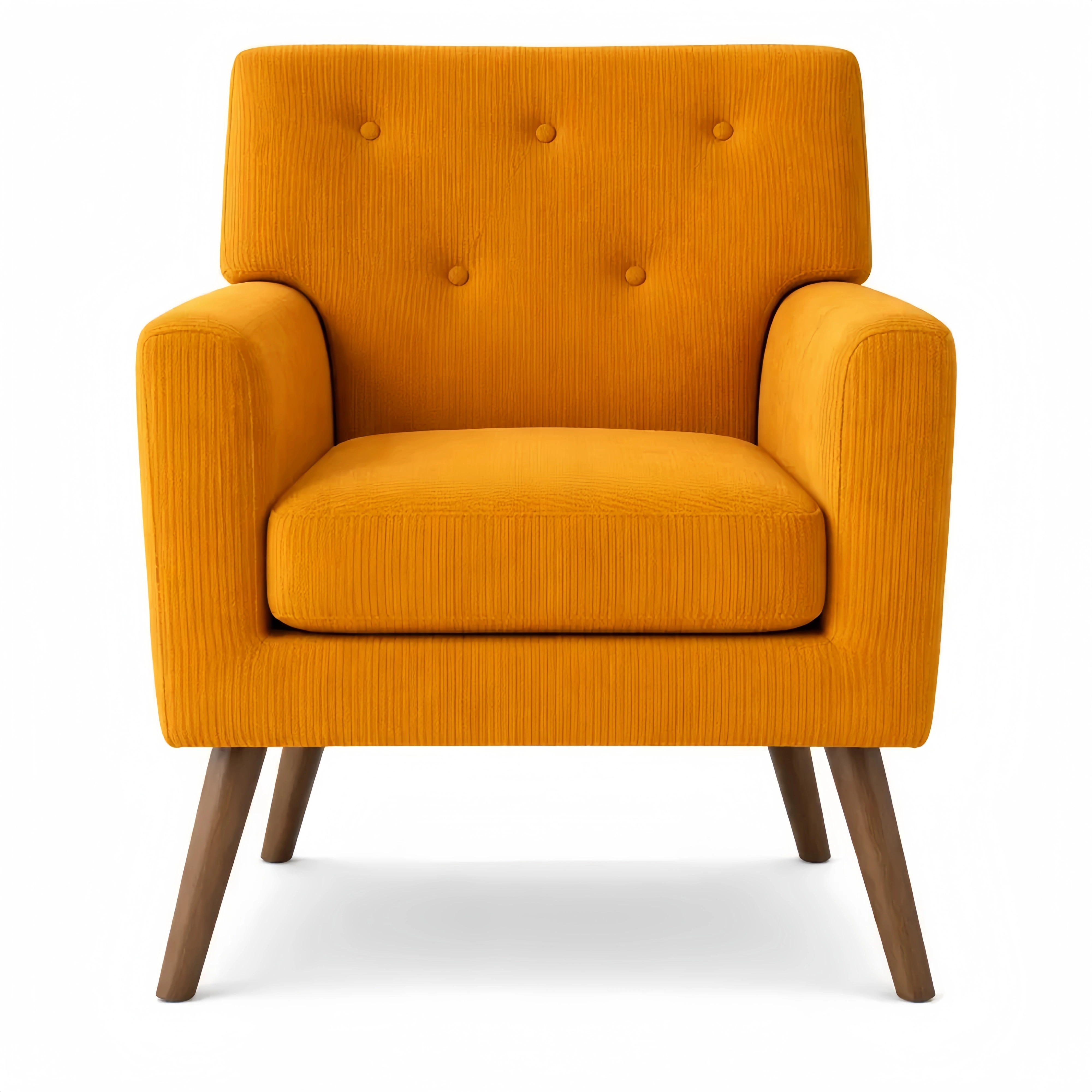 Fauteuil en velours côtelé avec accoudoirs, capacité 150 kg, pour salon