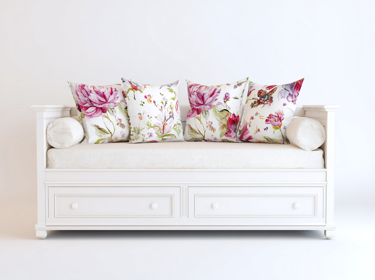 Sofás cama madera almacenamiento salón 200x90x85 cm - blanco - diseño clásico-Casamyly