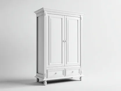 Armarios madera almacenamiento dormitorio 120x60x200 cm - blanco - diseño clásico-Casamyly