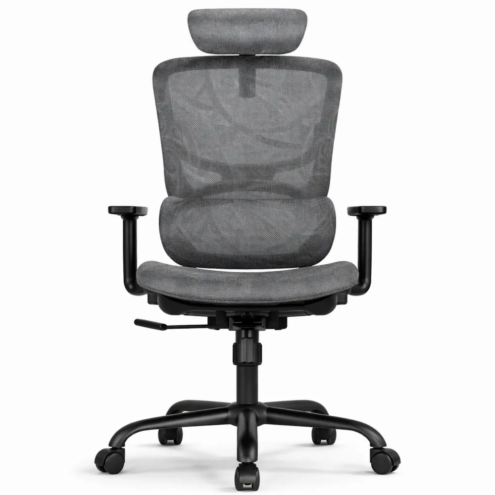 Chaise Ergonomique en Maille avec Support Lombaire Réglable