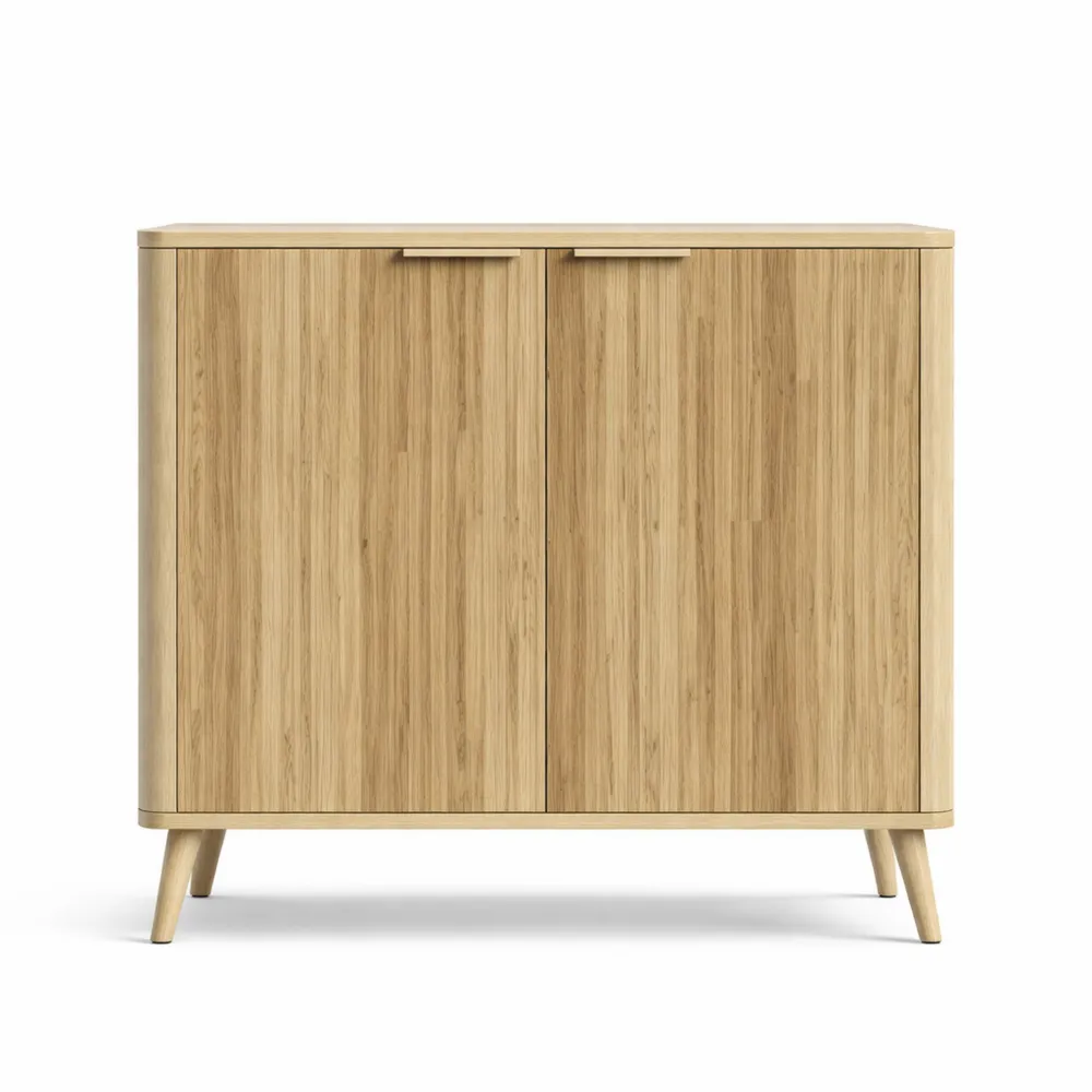 Meuble de Rangement Moderne avec Étagère Réglable et Portes