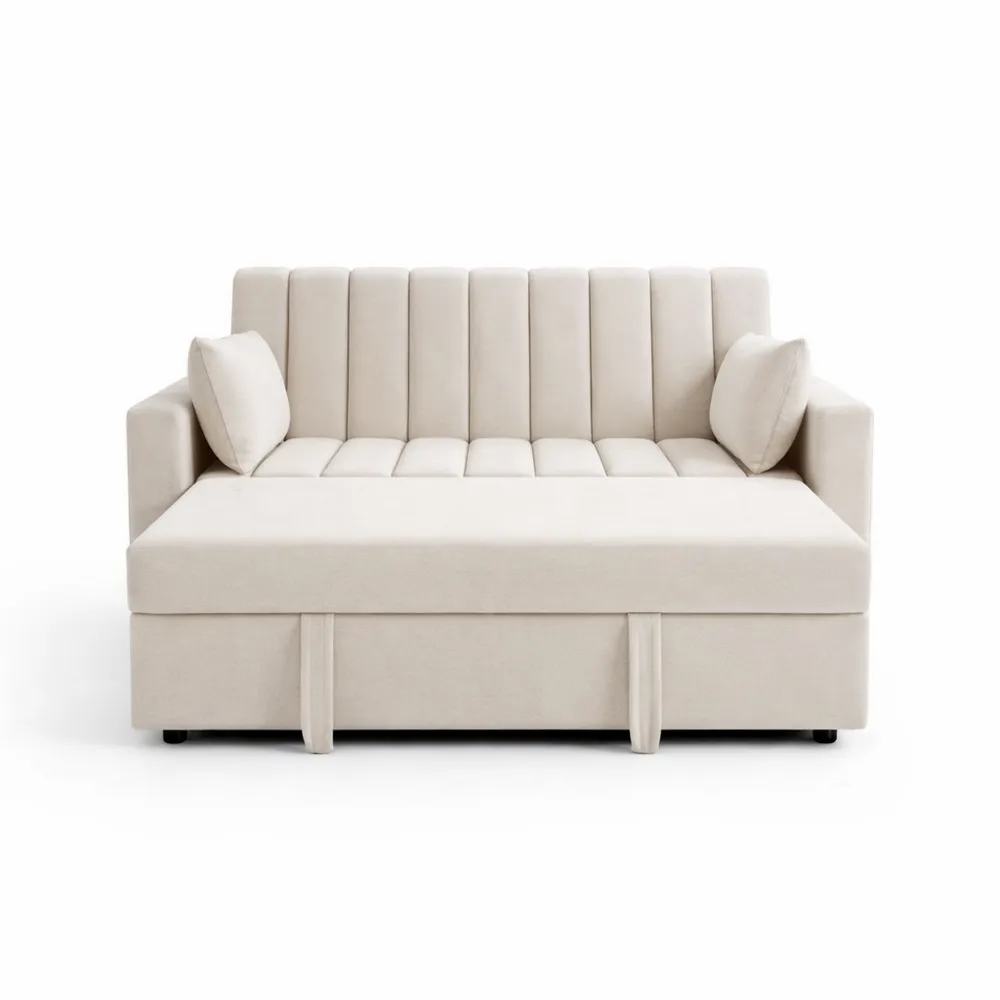 Canapé d'angle convertible 2 places avec rangement et coussins-Balmyroom