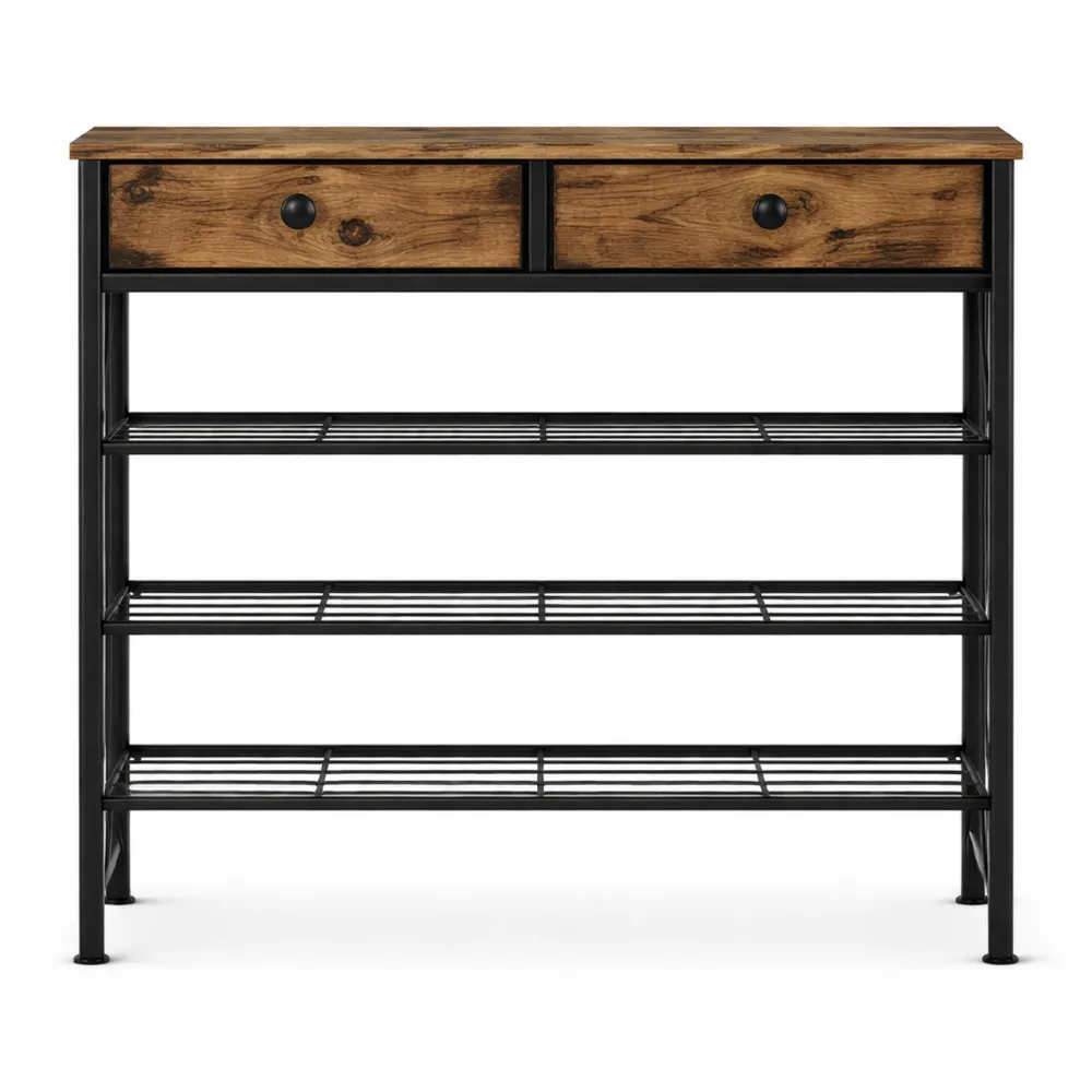 Étagère à Chaussures avec Rangement 5 Niveaux pour 12-16 Paires-Balmyroom