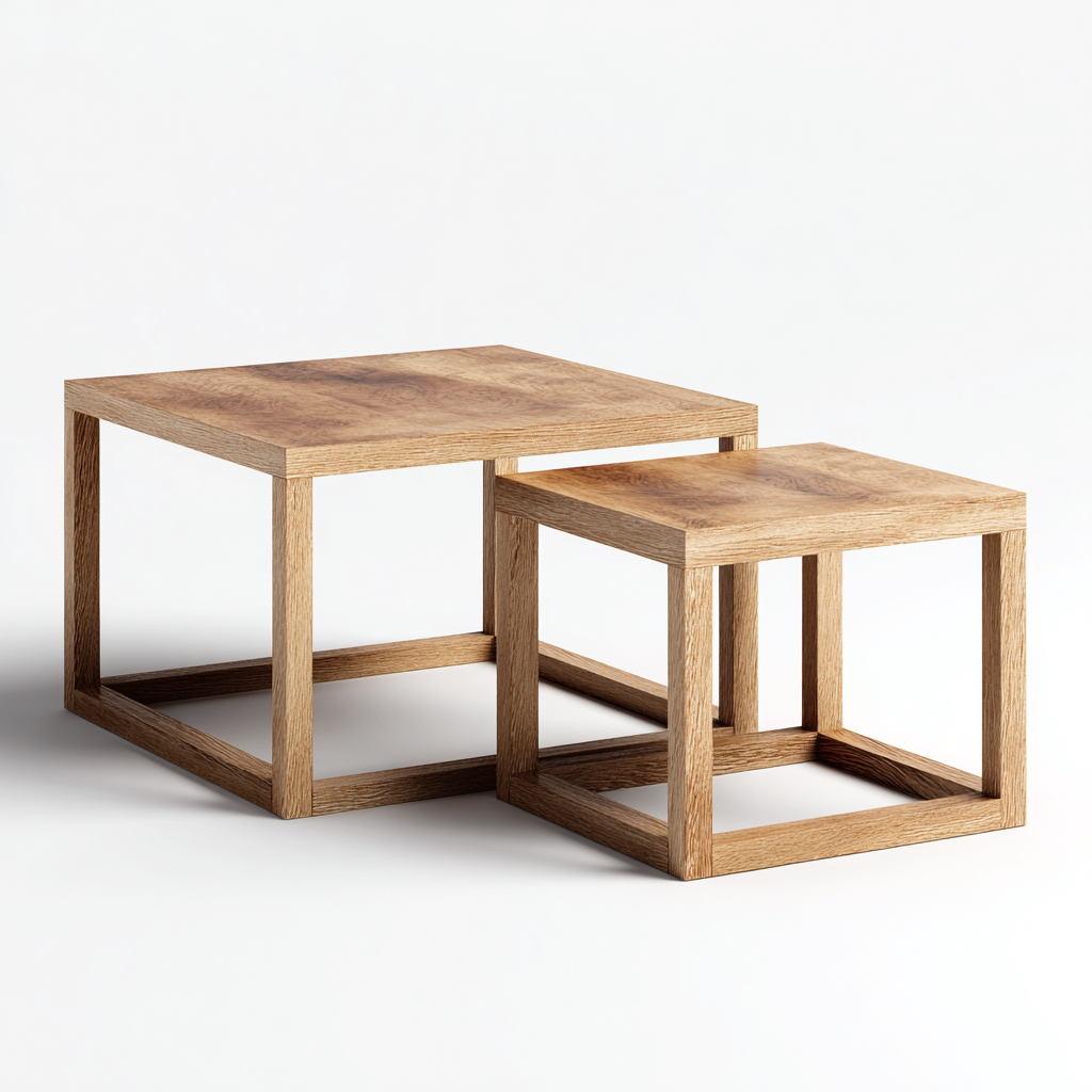 Tavolino da caffè-Legno-90x90x45 cm-Marrone-minimalista-Pineupnest