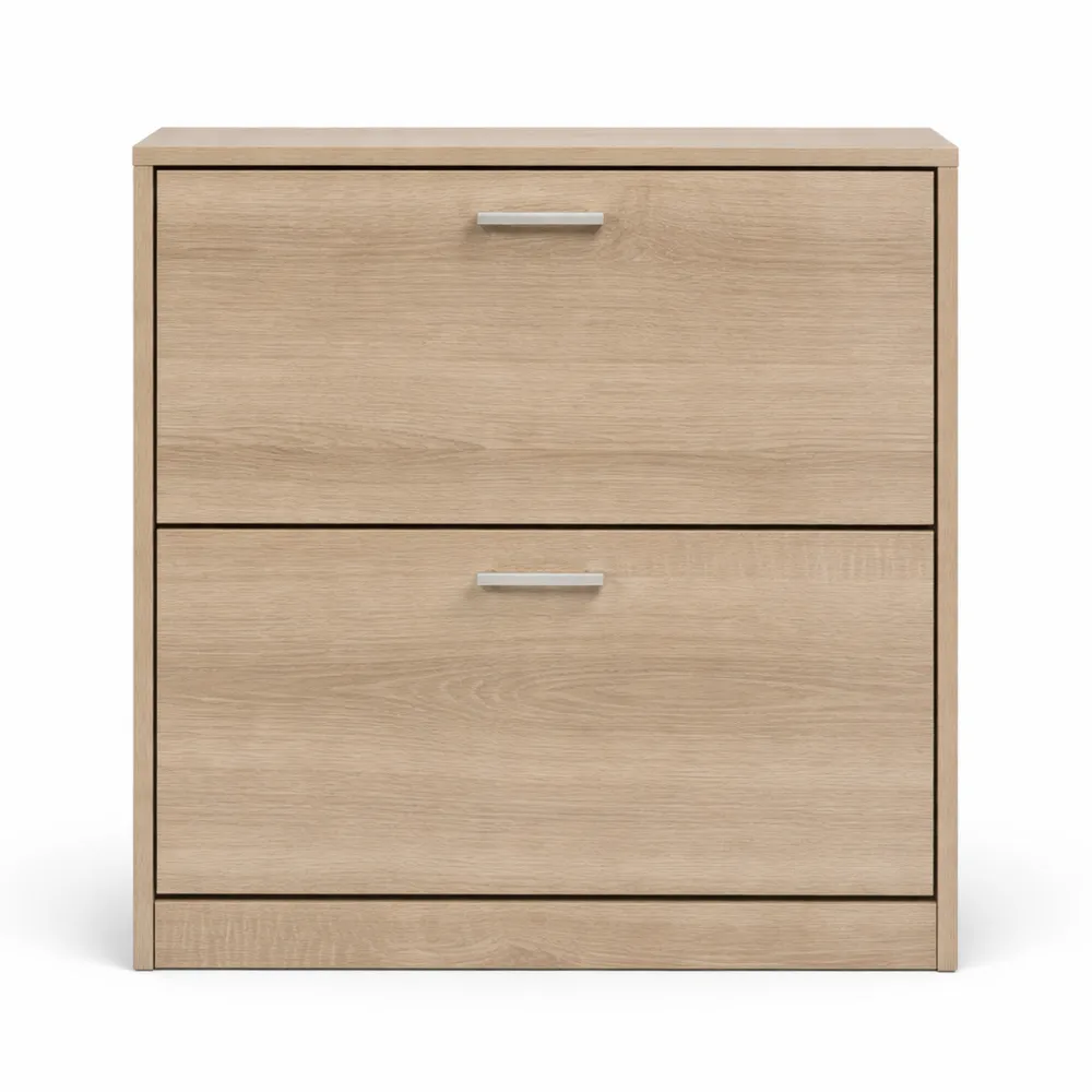 Meuble à Chaussures Compact à Double Portes pour 12 Paires