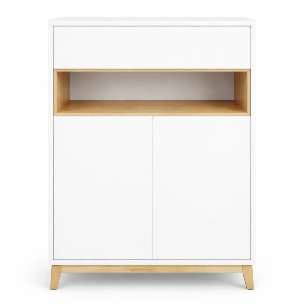 Buffet moderne avec tiroir et étagères réglables