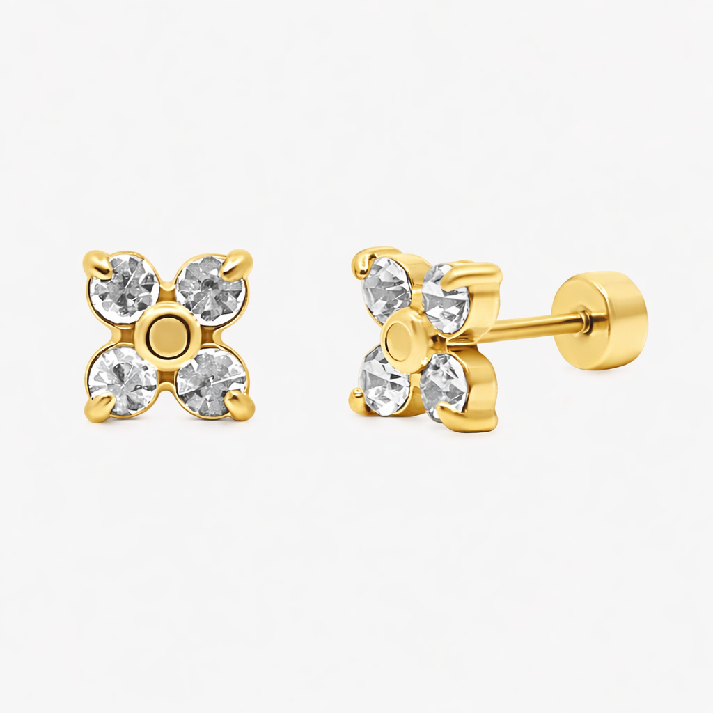 Hana Flat Back Earrings-Chicira