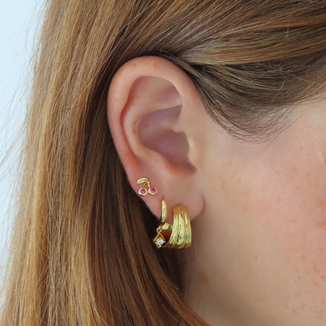 Cherry On Top Earrings-Chicira