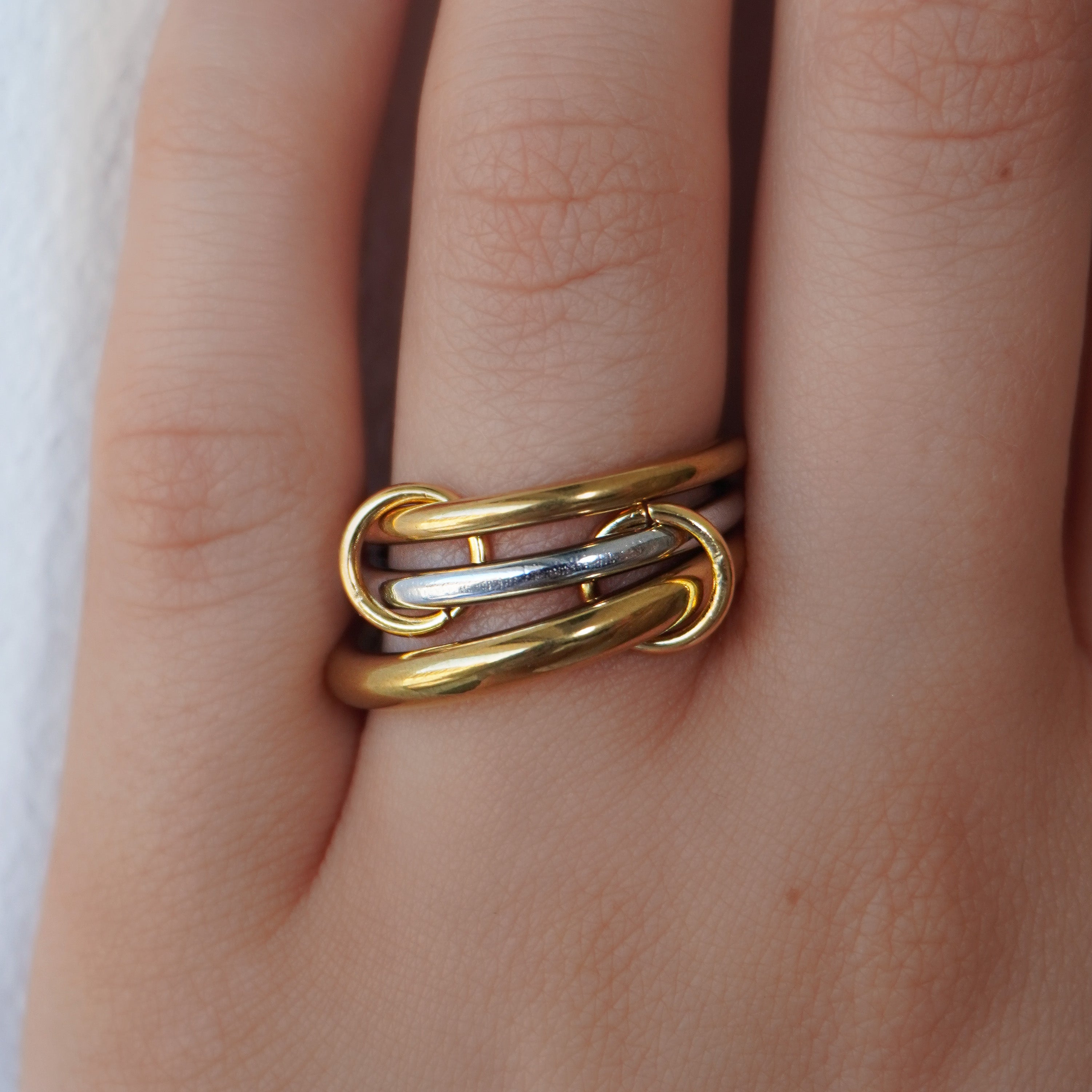 Cuffed Stacked Ring-Chicira