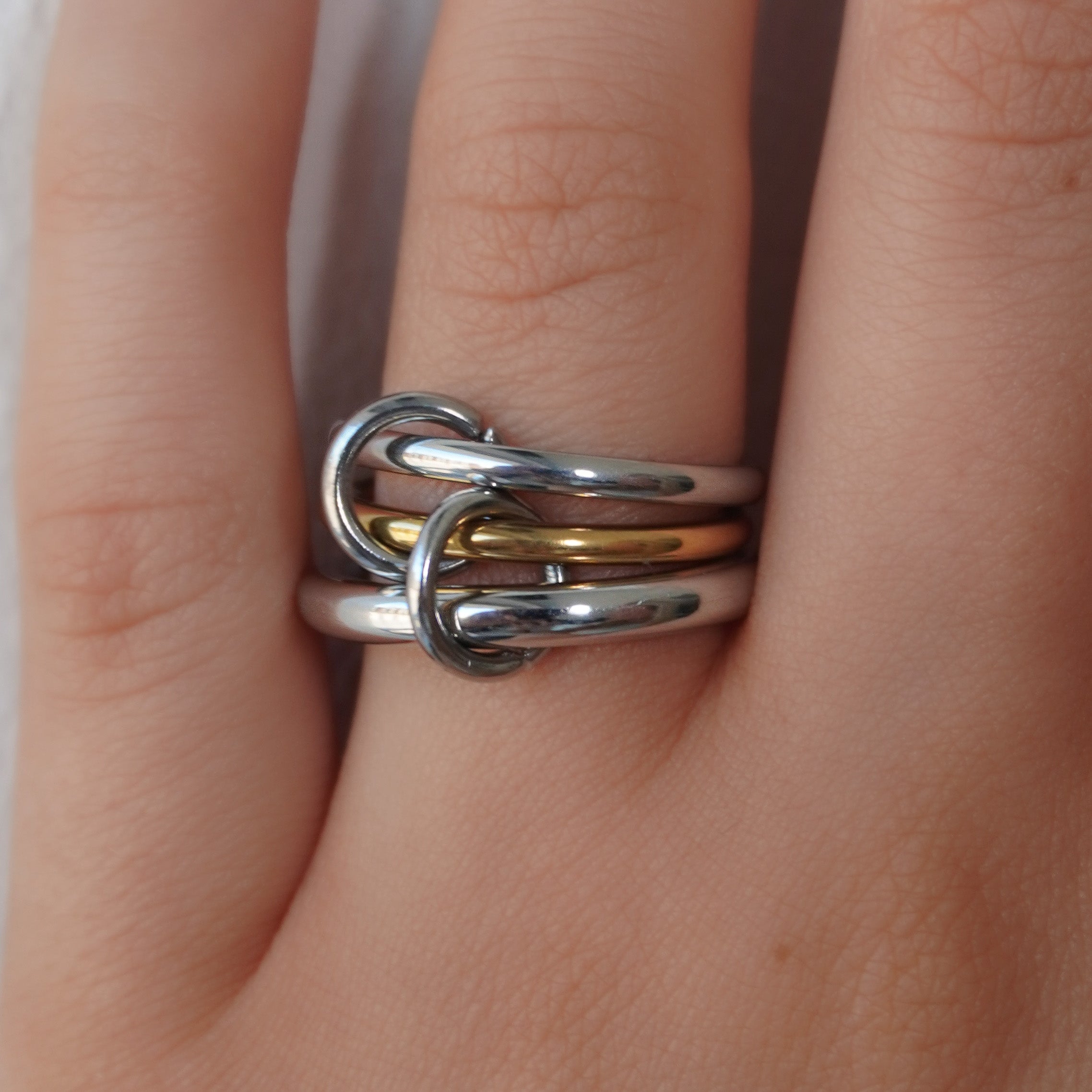 Cuffed Stacked Ring-Chicira