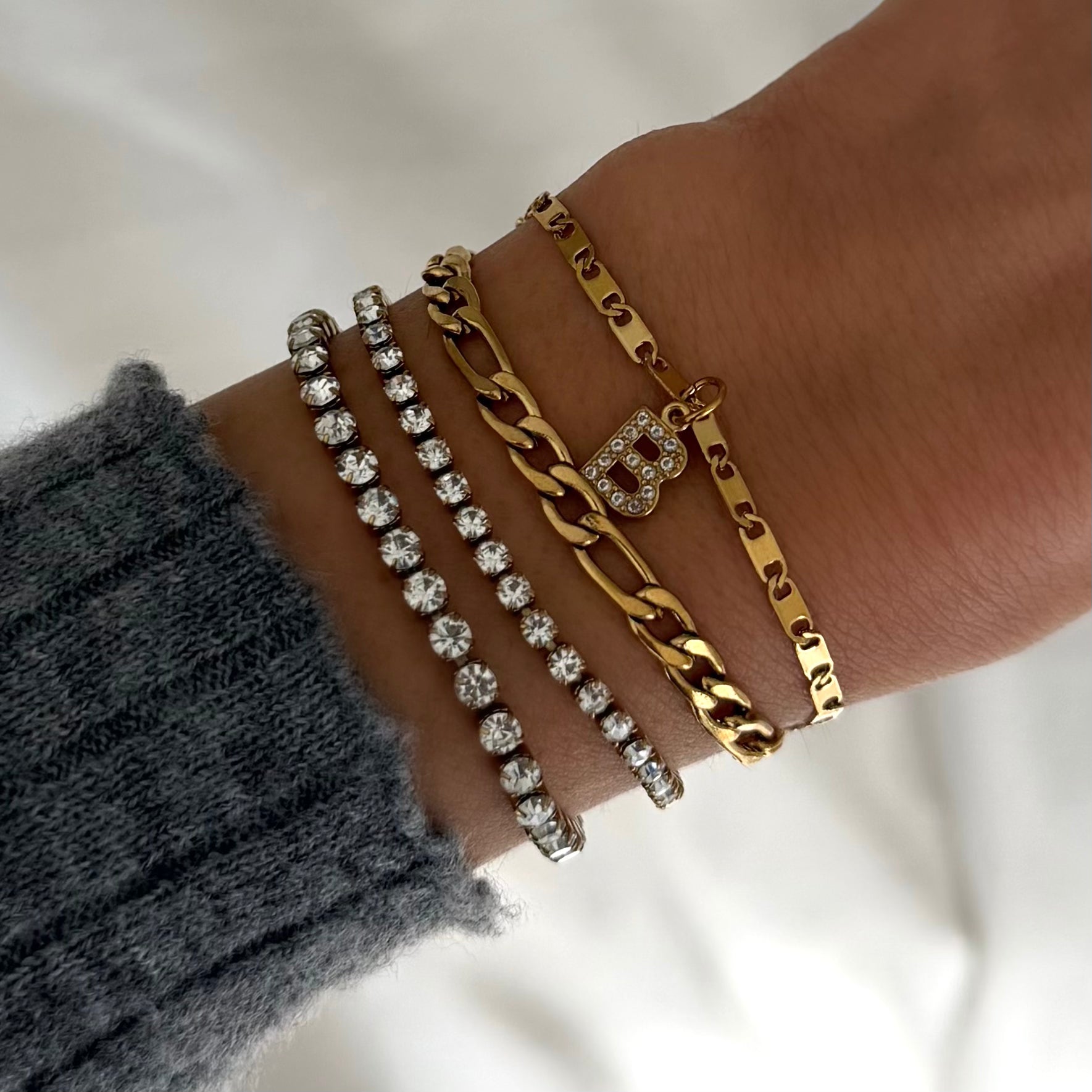 High-Shine Tennis Bracelet-Chicira