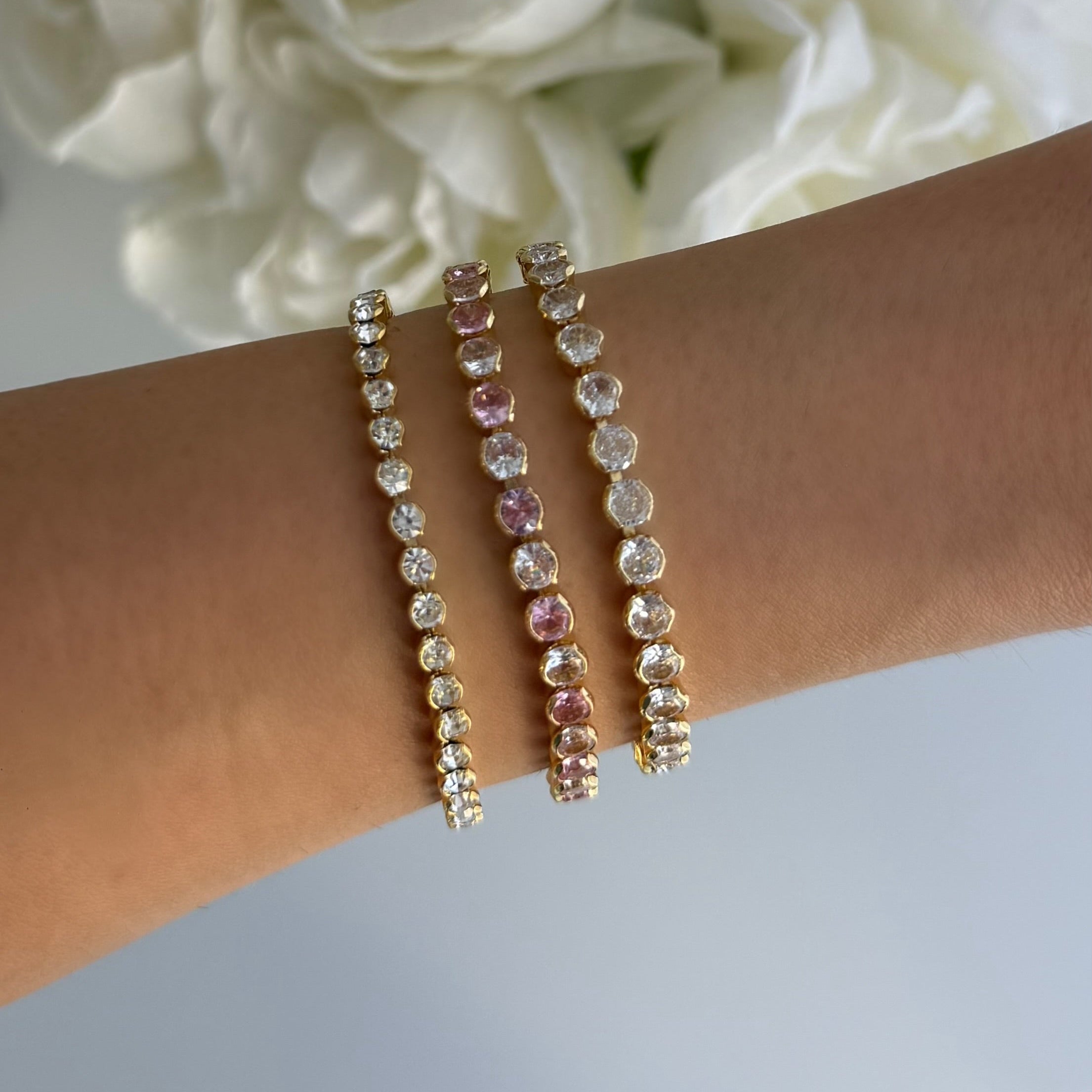 High-Shine Tennis Bracelet-Chicira