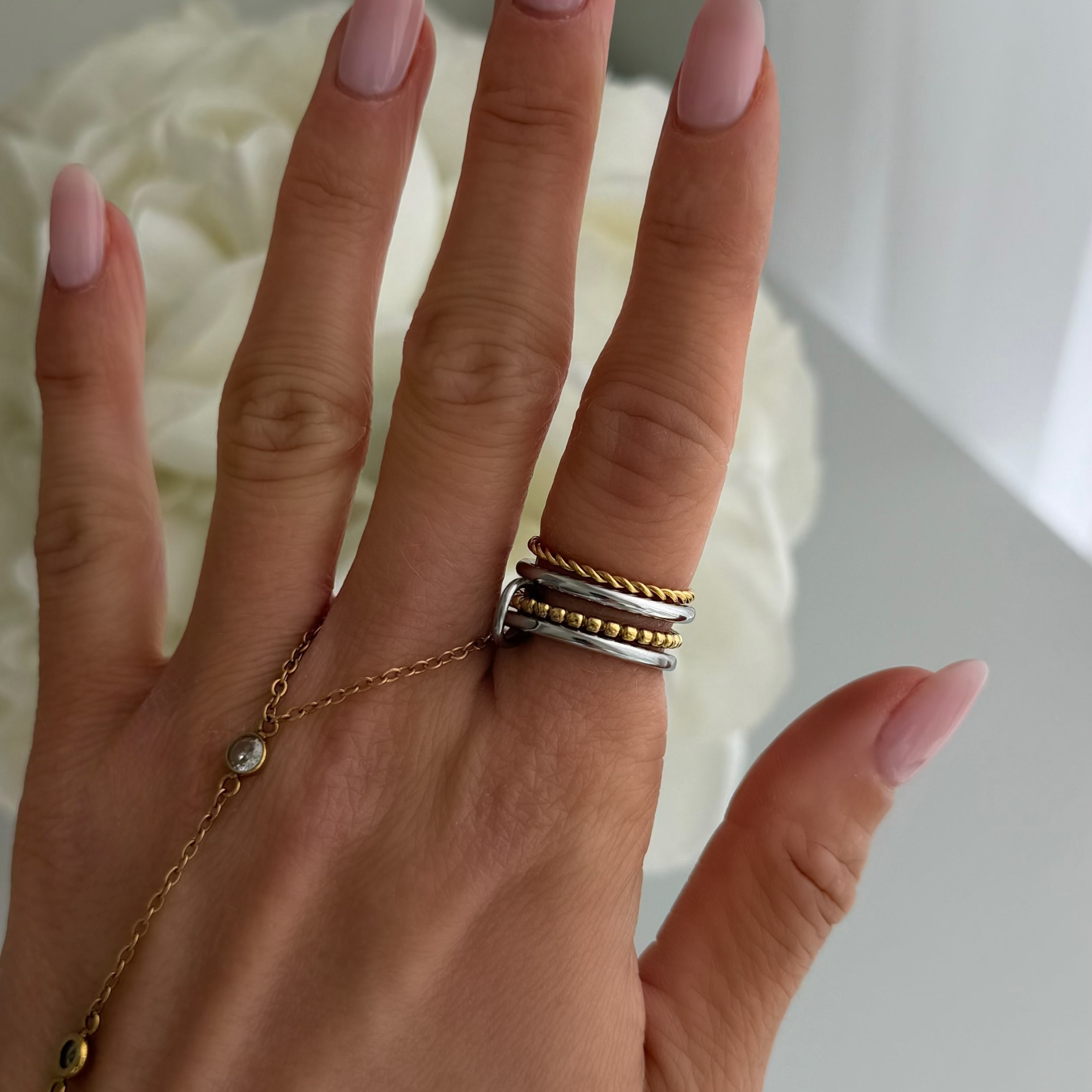 Unbothered Stacked Ring-Chicira