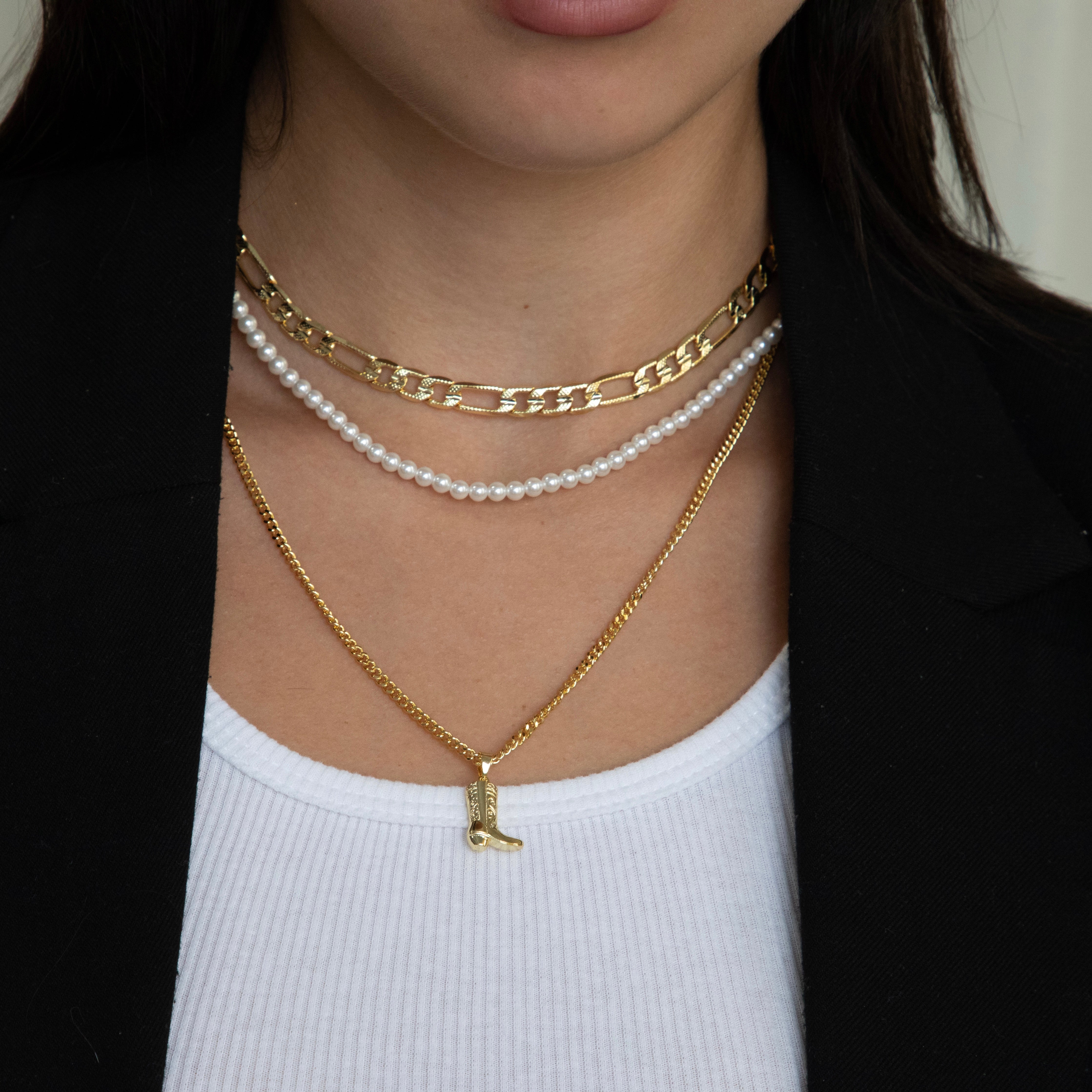 Girly Pearly Necklace-Chicira