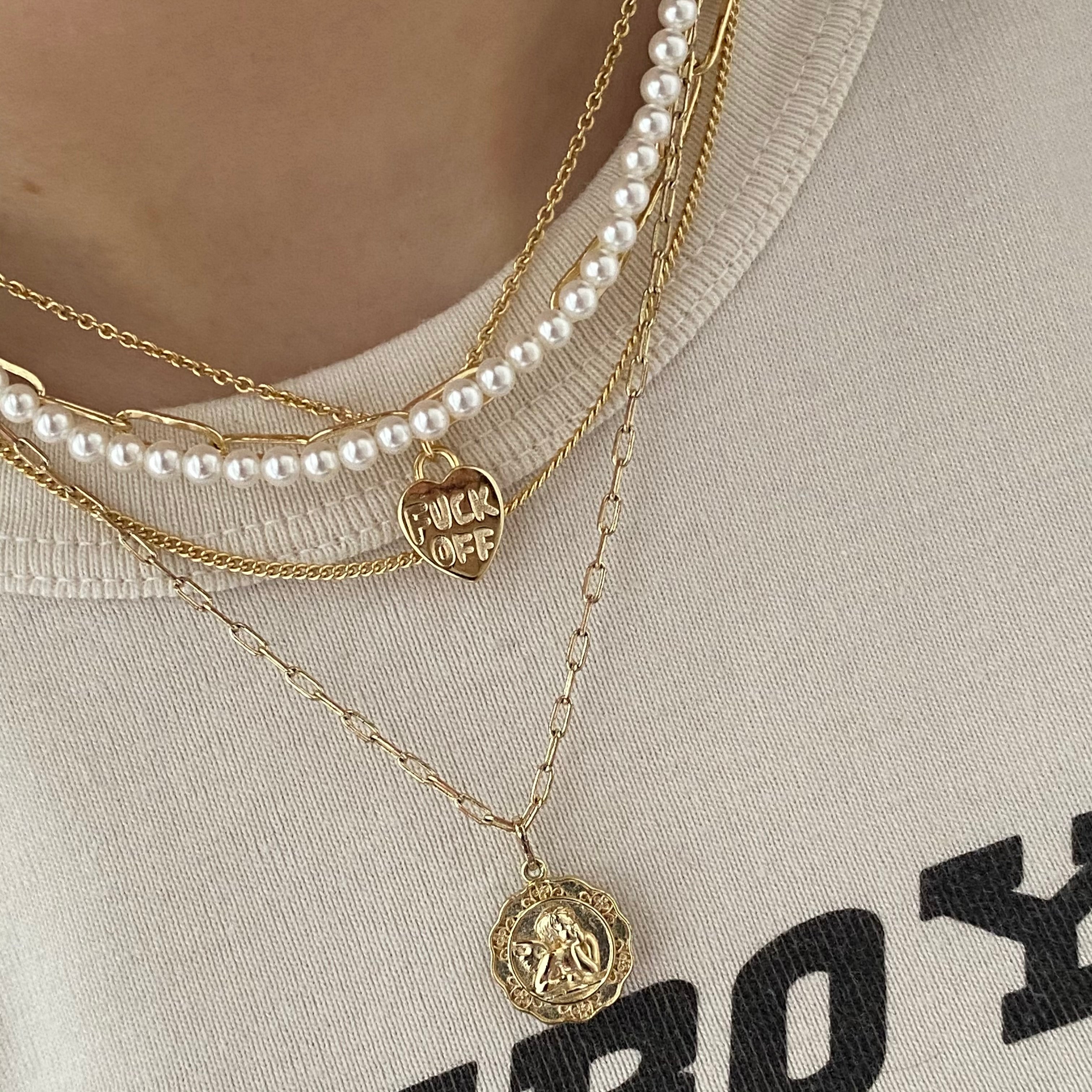 Girly Pearly Necklace-Chicira