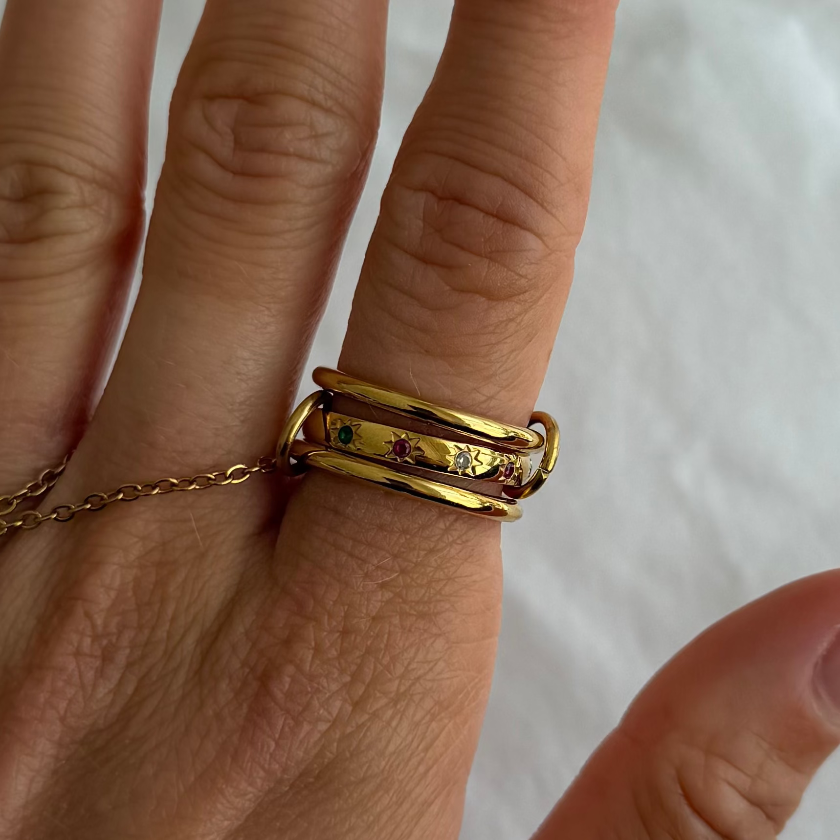 Lulu Stacked Ring-Chicira