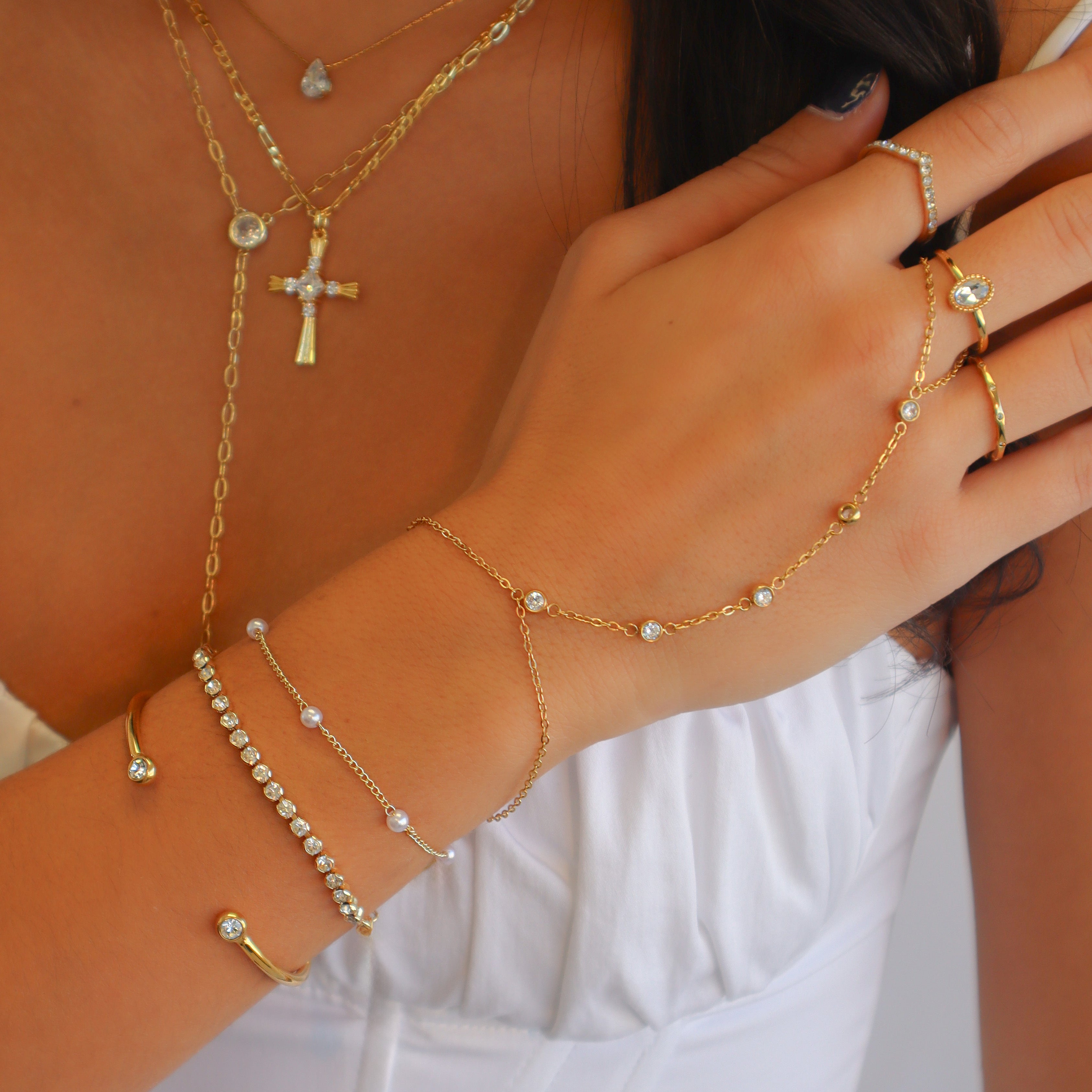 High-Shine Tennis Bracelet-Chicira