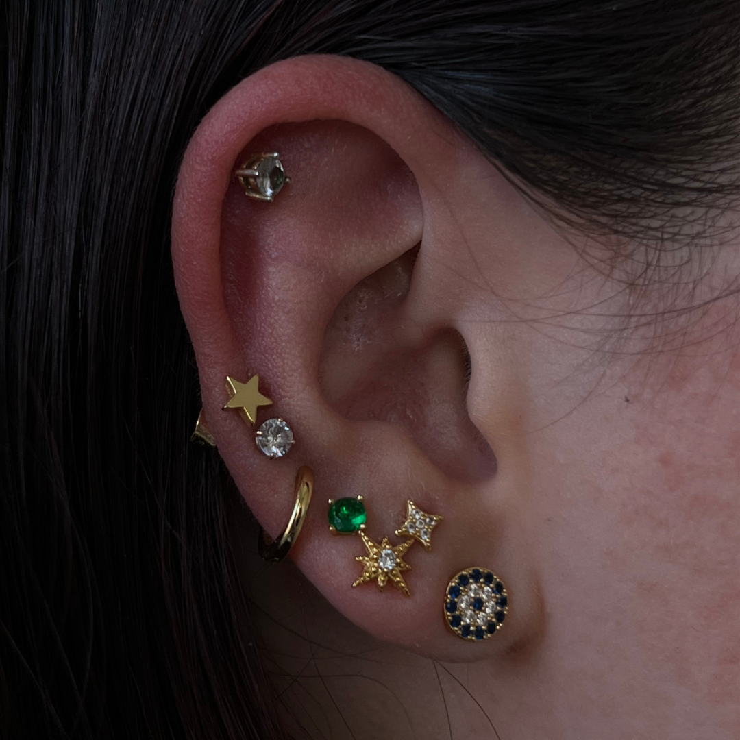 Evil Eye Earrings-Chicira