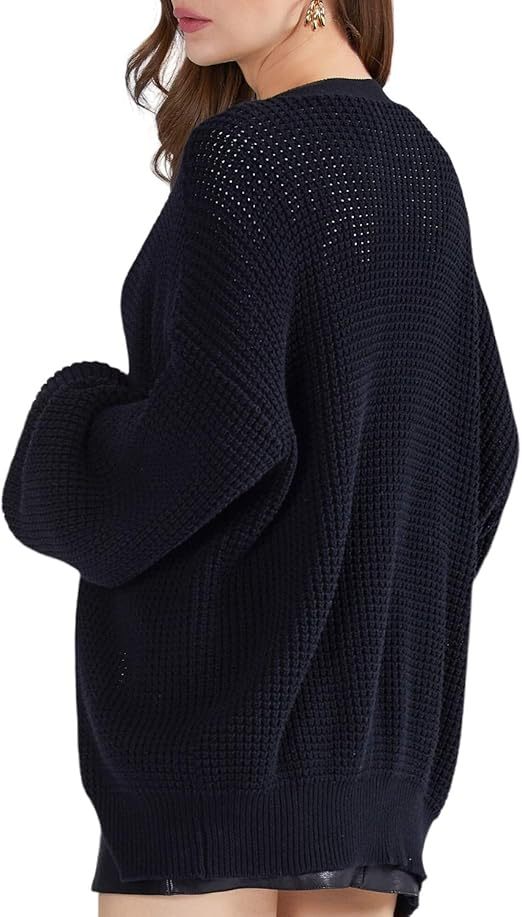 Cardigan Sweaters for Women 100% Cotton Button-Down Oversized Knit Outerwear Fall Tops for Women 2026
