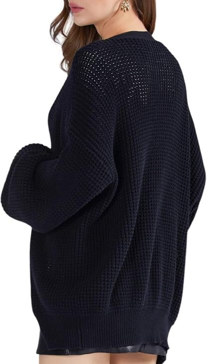 Cardigan Sweaters for Women 100% Cotton Button-Down Oversized Knit Outerwear Fall Tops for Women 2026