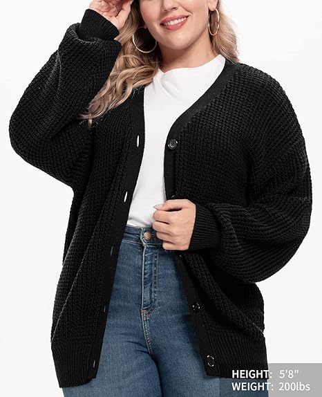 Cardigan Sweaters for Women 100% Cotton Button-Down Oversized Knit Outerwear Fall Tops for Women 2026