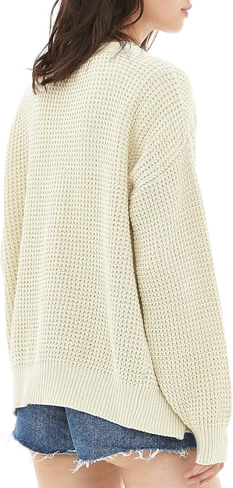 Cardigan Sweaters for Women 100% Cotton Button-Down Oversized Knit Outerwear Fall Tops for Women 2026