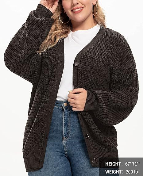 Cardigan Sweaters for Women 100% Cotton Button-Down Oversized Knit Outerwear Fall Tops for Women 2026