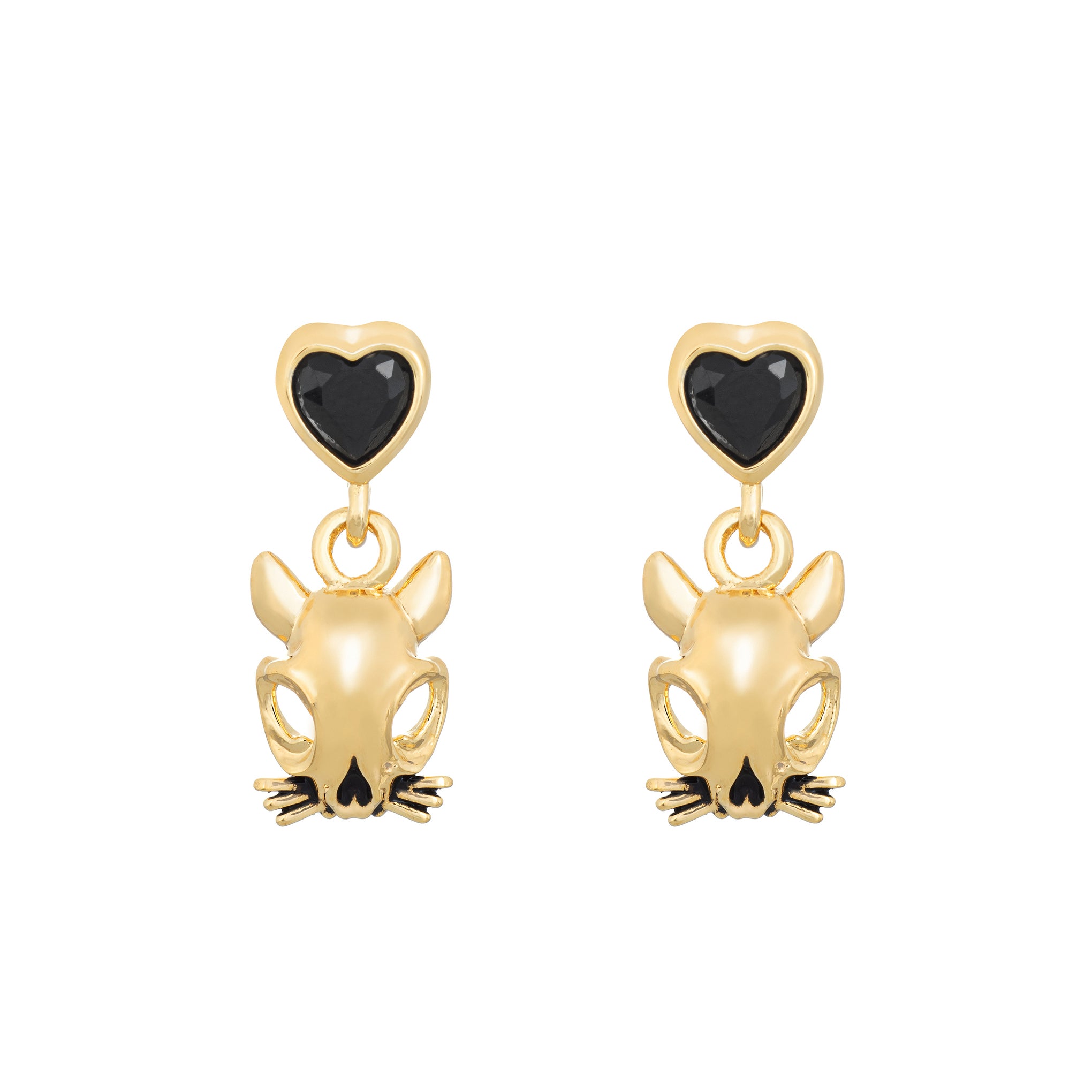 Cat Skull Earrings-Chifina