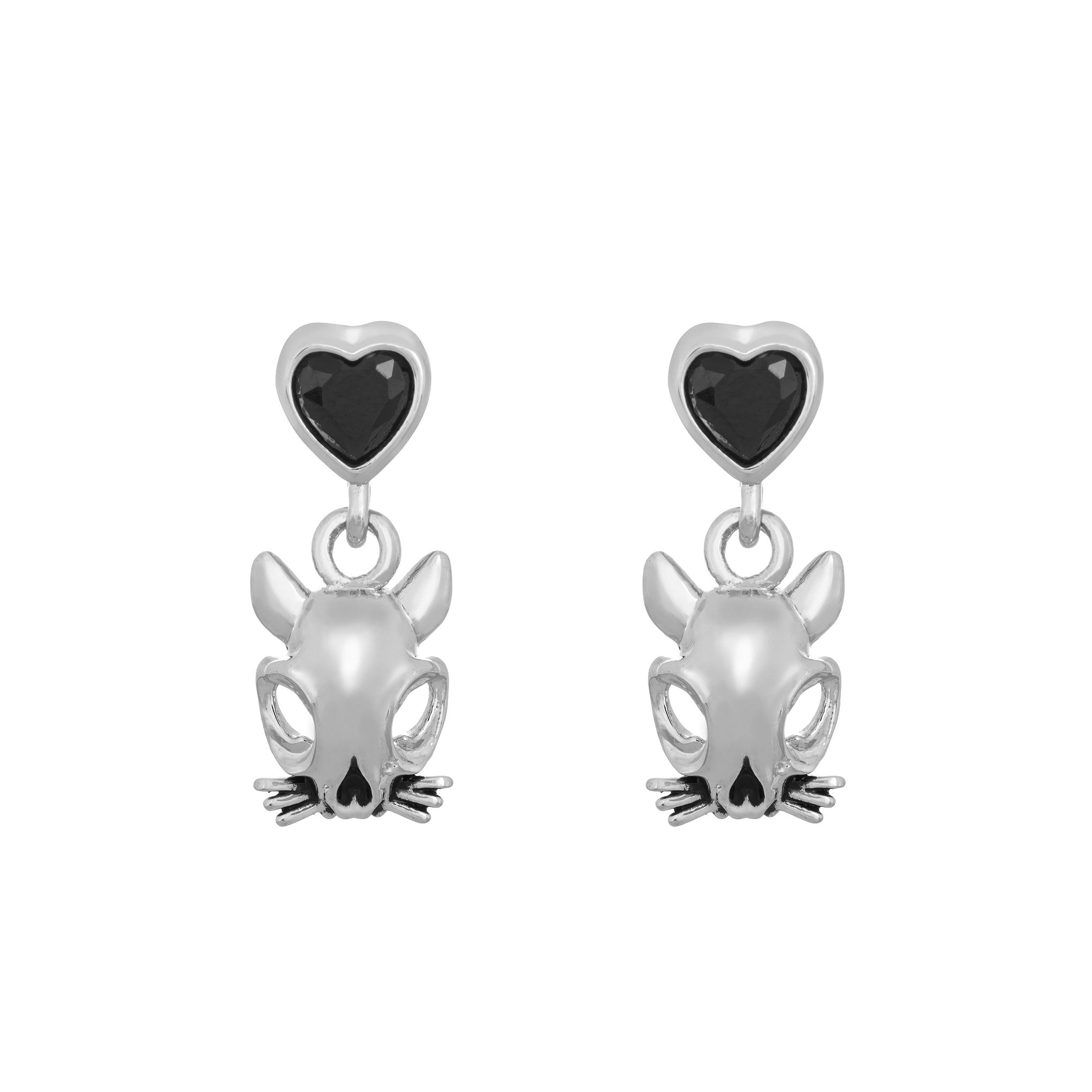 Cat Skull Earrings-Chifina