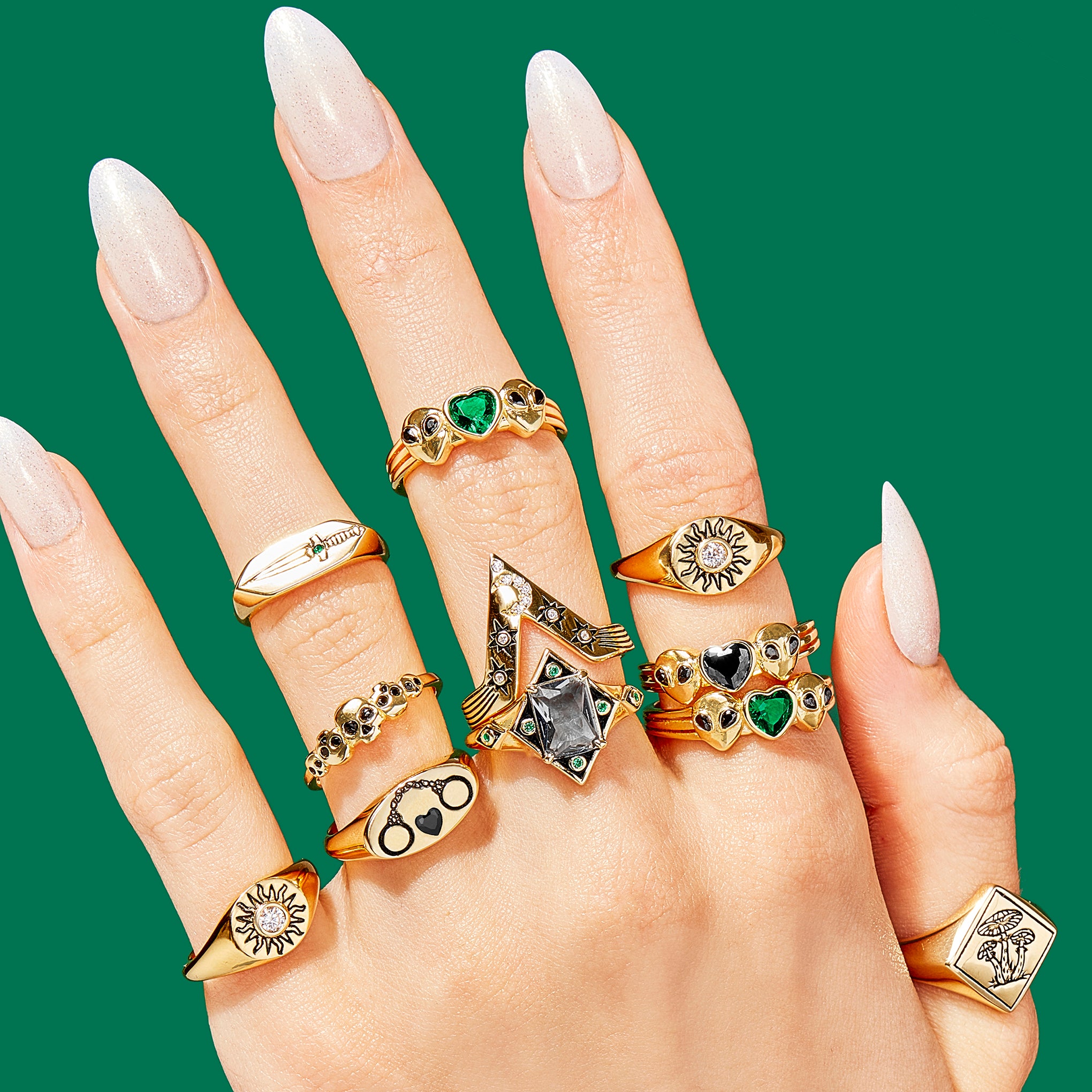 Cosmic Love Ring - Black-Chifina