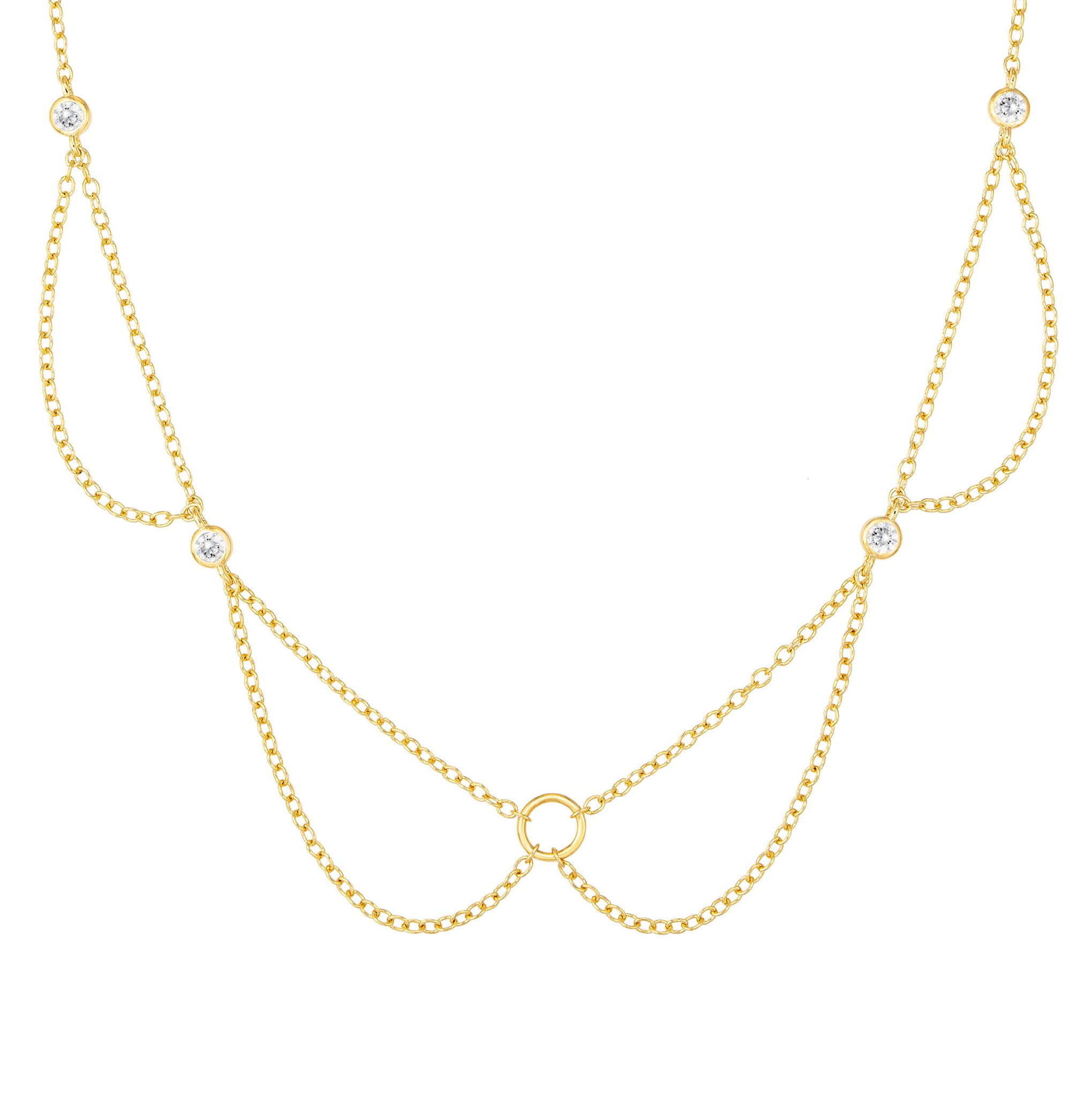 Electron Necklace - White-Chifina