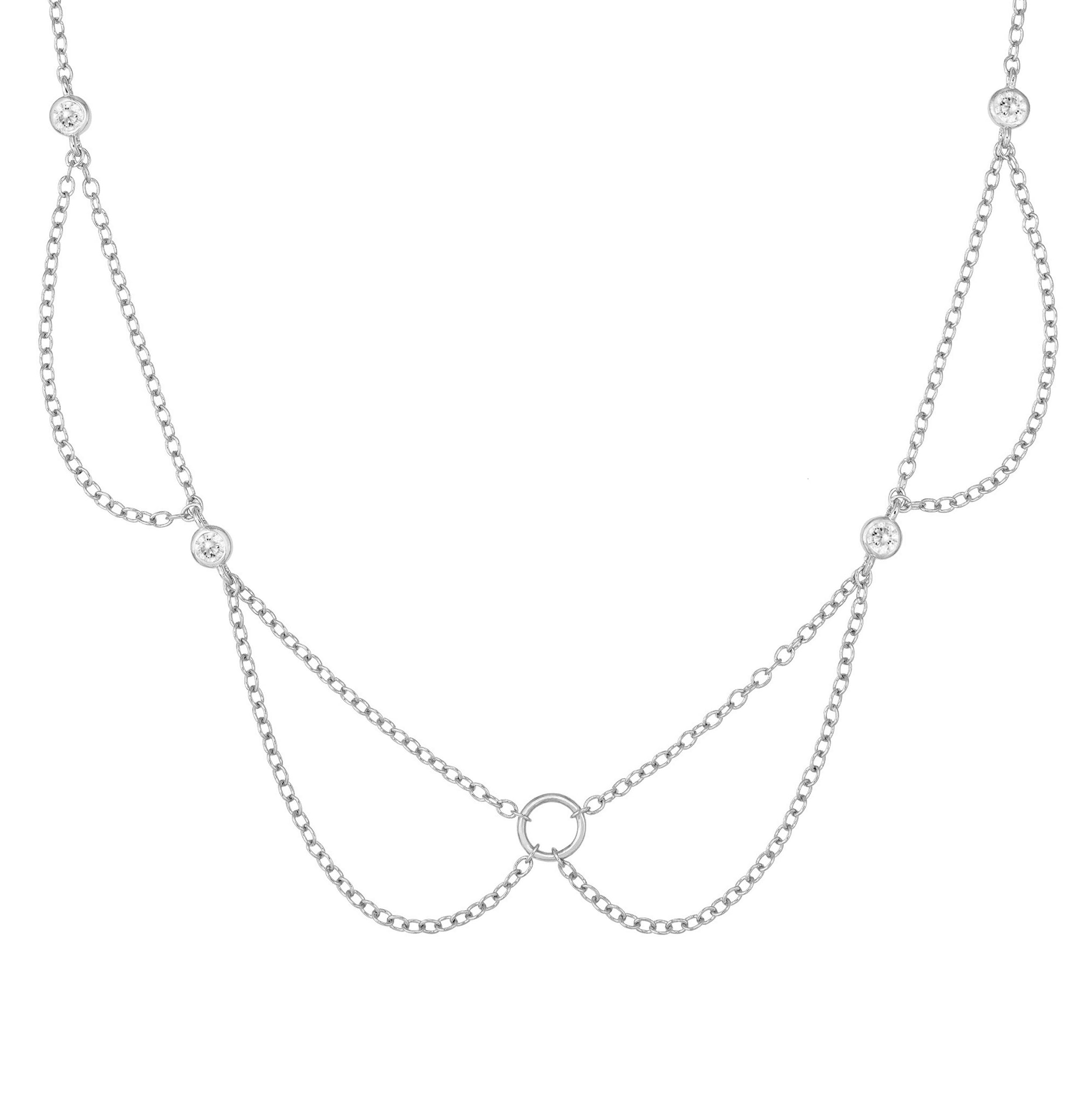 Electron Necklace - White-Chifina