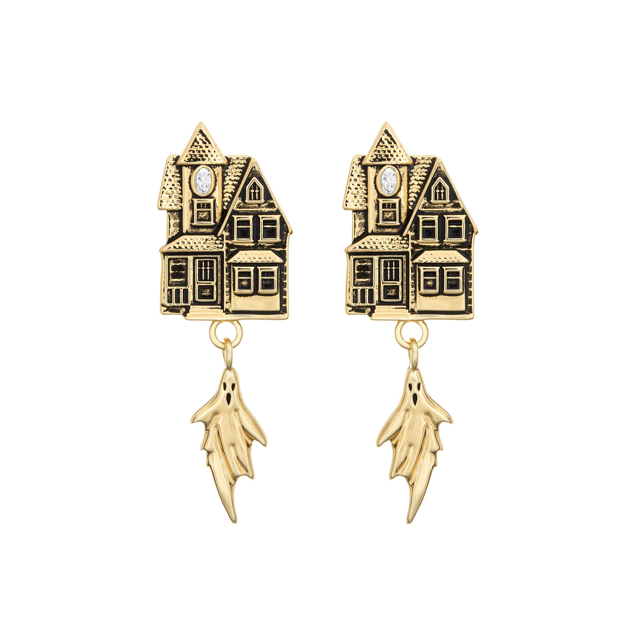 Haunted House Earrings-Chifina