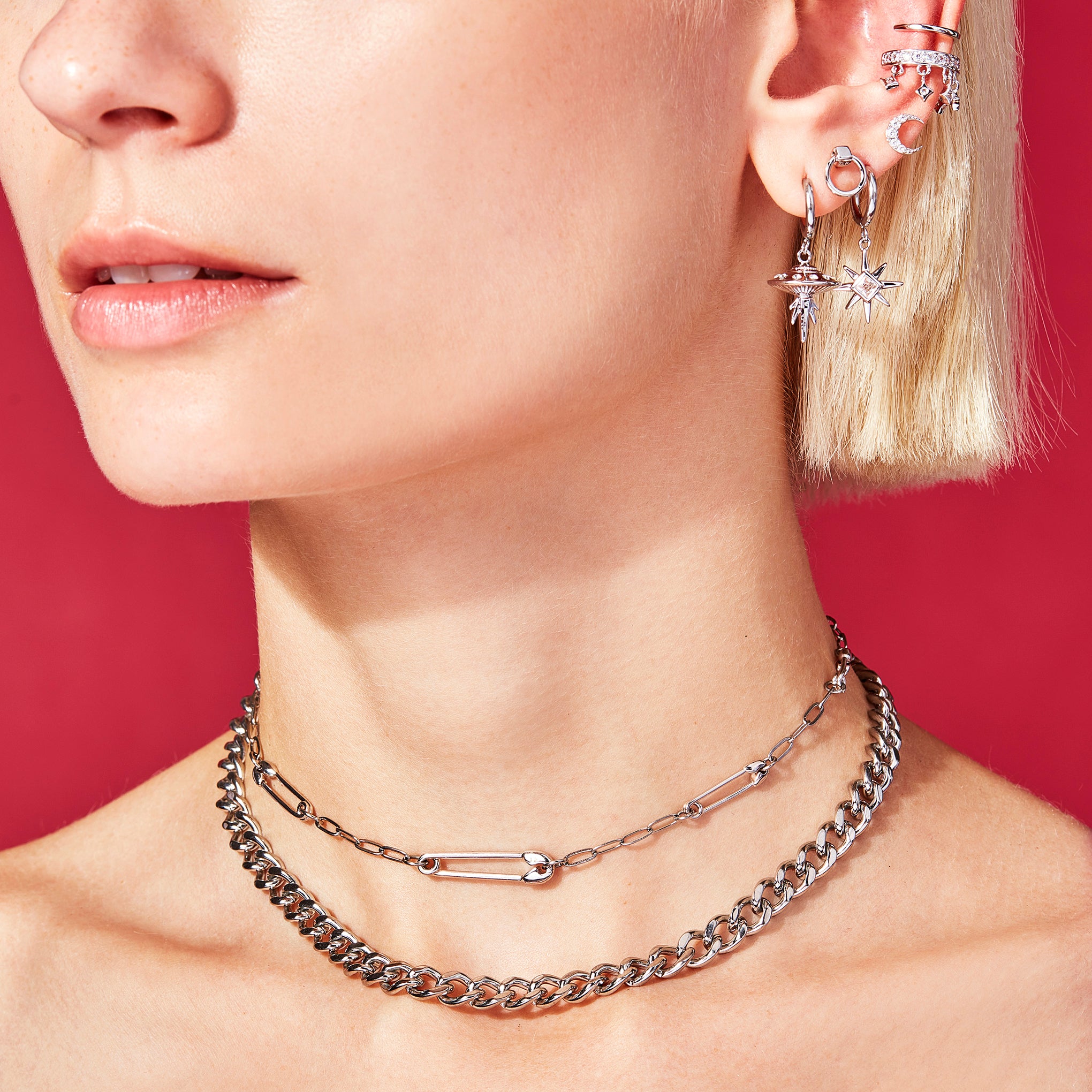 Lyra Earrings - White-Chifina