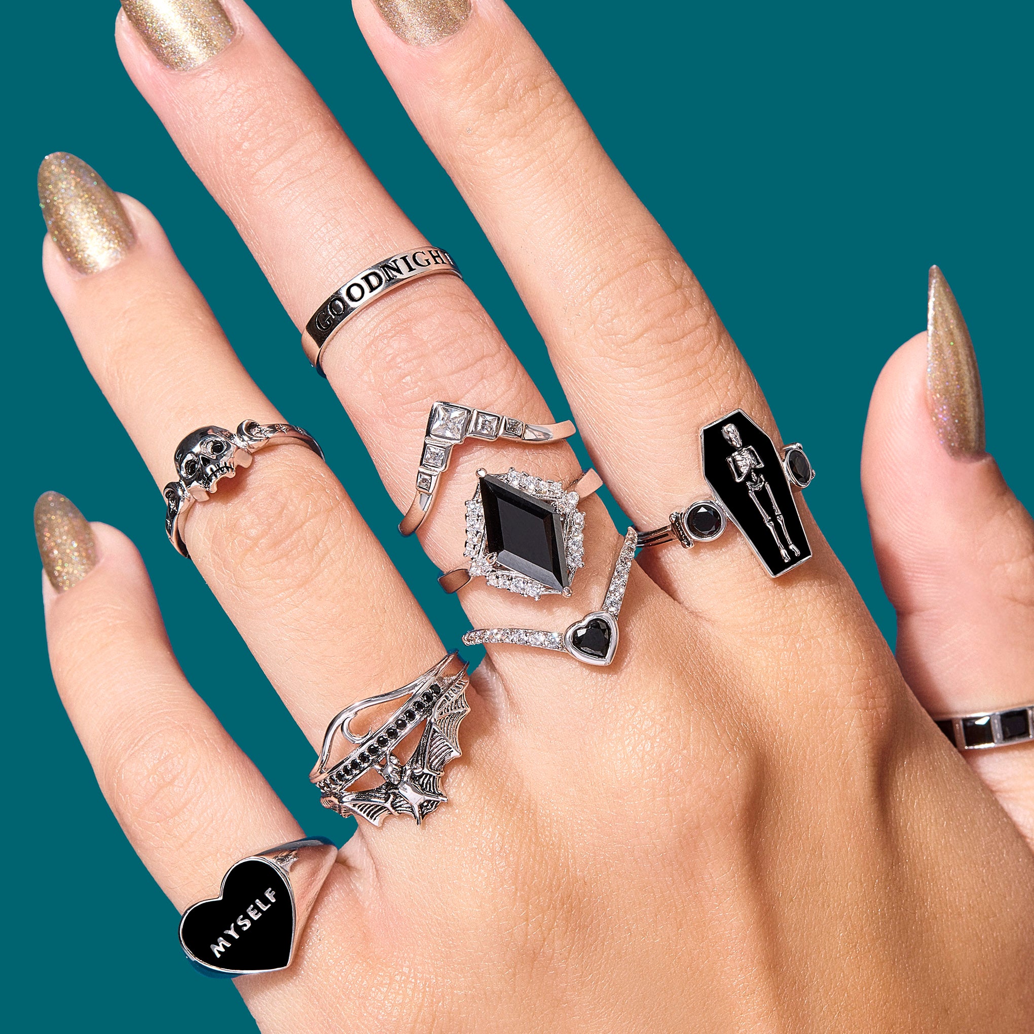 Nocturne Ring - Black-Chifina