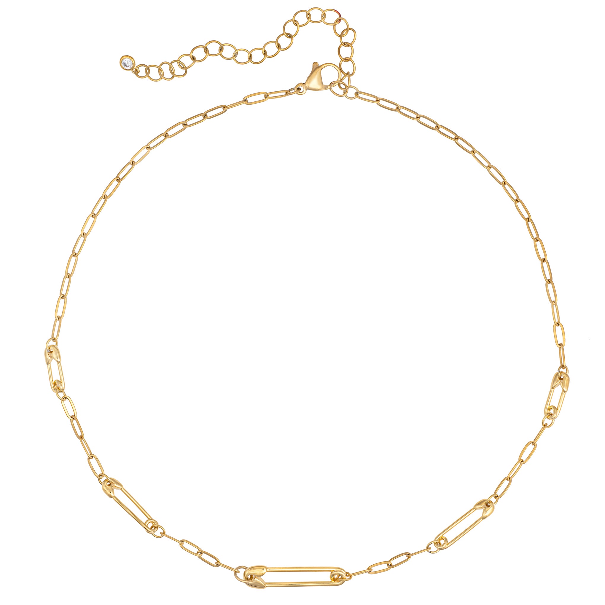 Safety Pin Necklace-Chifina