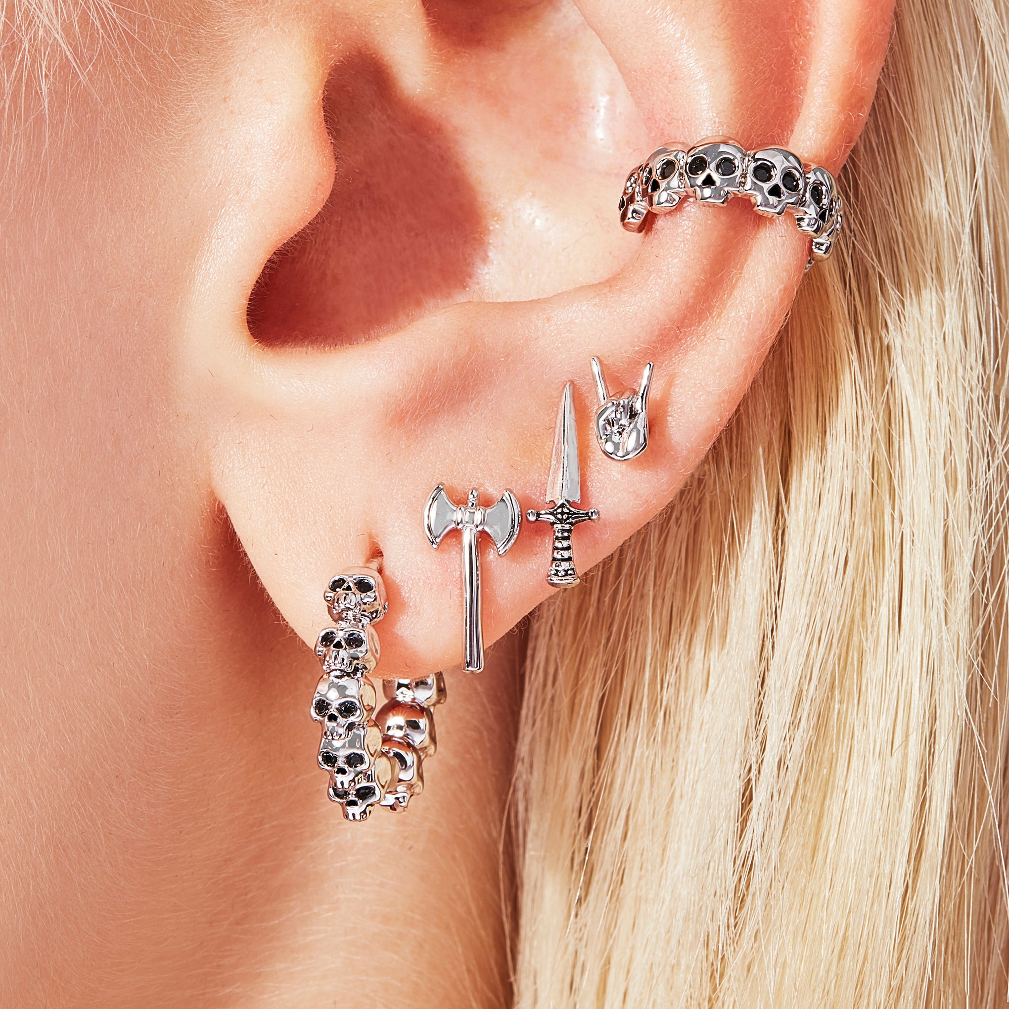 Skull Hoops-Chifina
