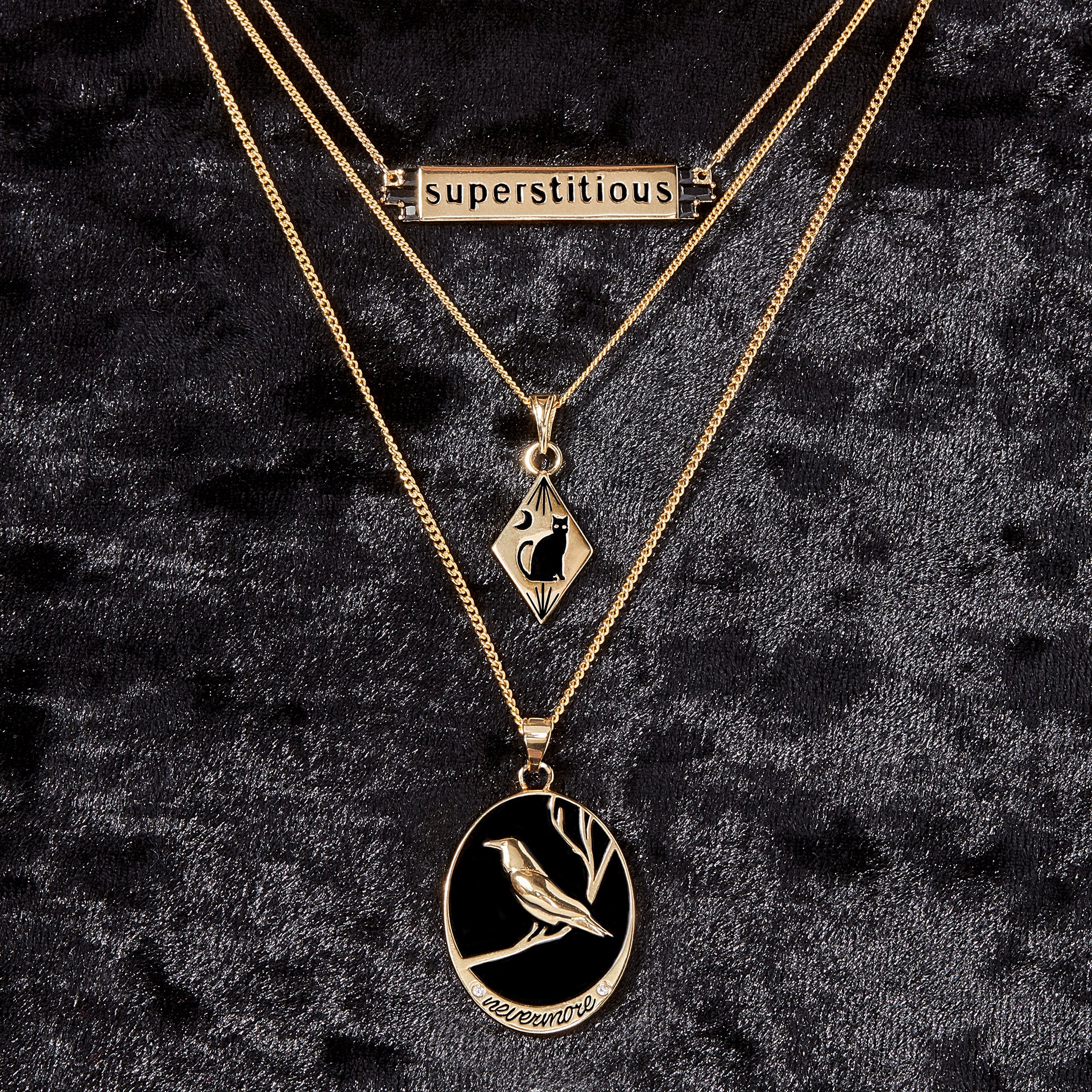 Black Cat Necklace-Chifina