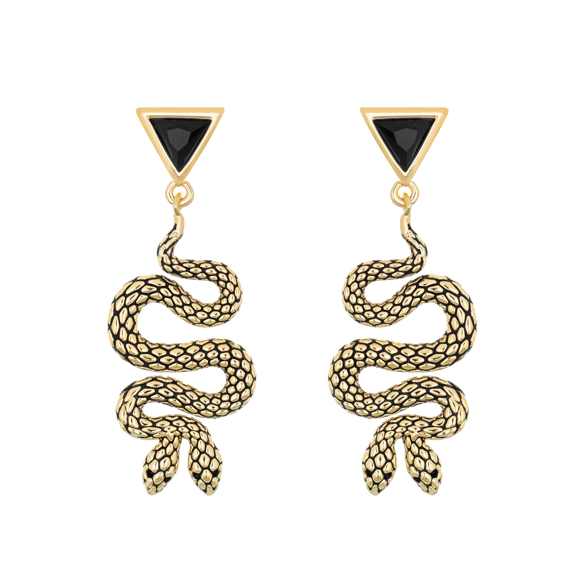 Twin Snake Earrings-Chifina
