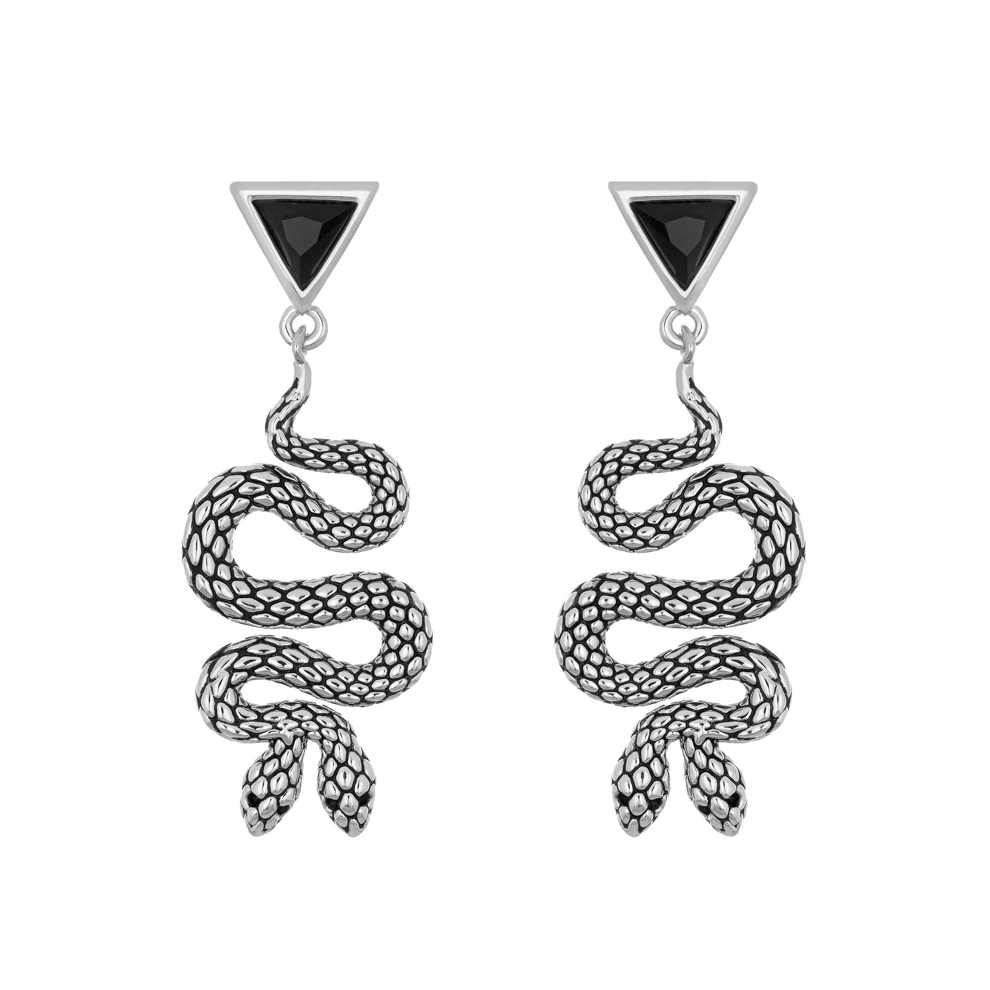 Twin Snake Earrings-Chifina
