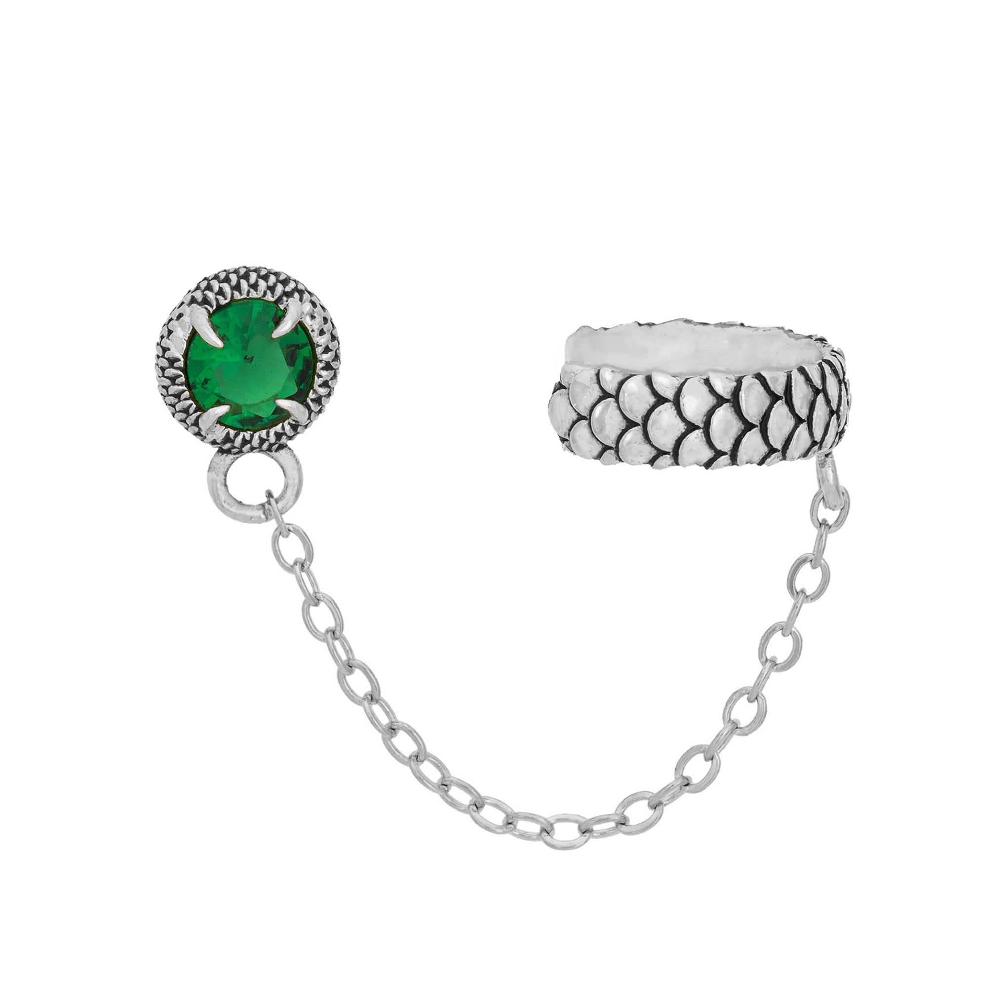 Viper Ear Cuff Chain Earring-Chifina