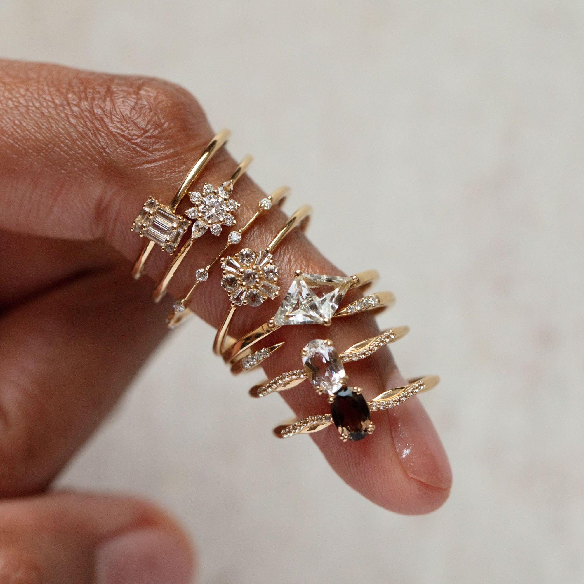 14k Floral Art Deco Ring-Koogrl