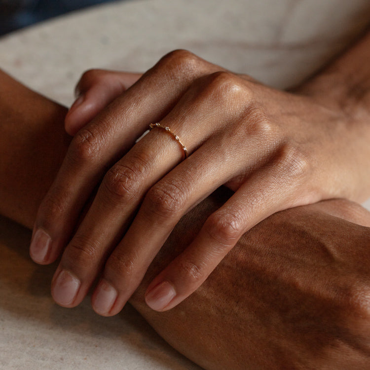 14k Diamond Constellation Band-Koogrl