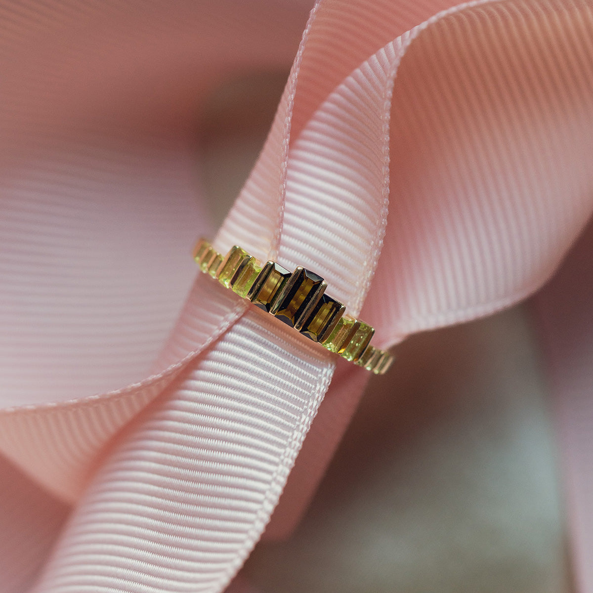 10k Green Tourmaline Skyline Band-Koogrl