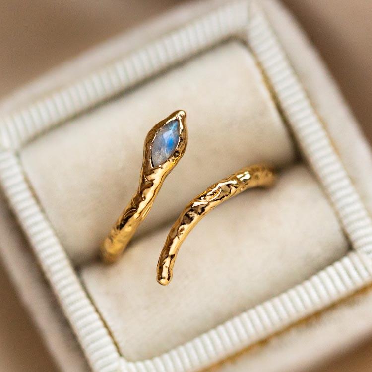 Mystic Serpent Ring in Labradorite-Koogrl