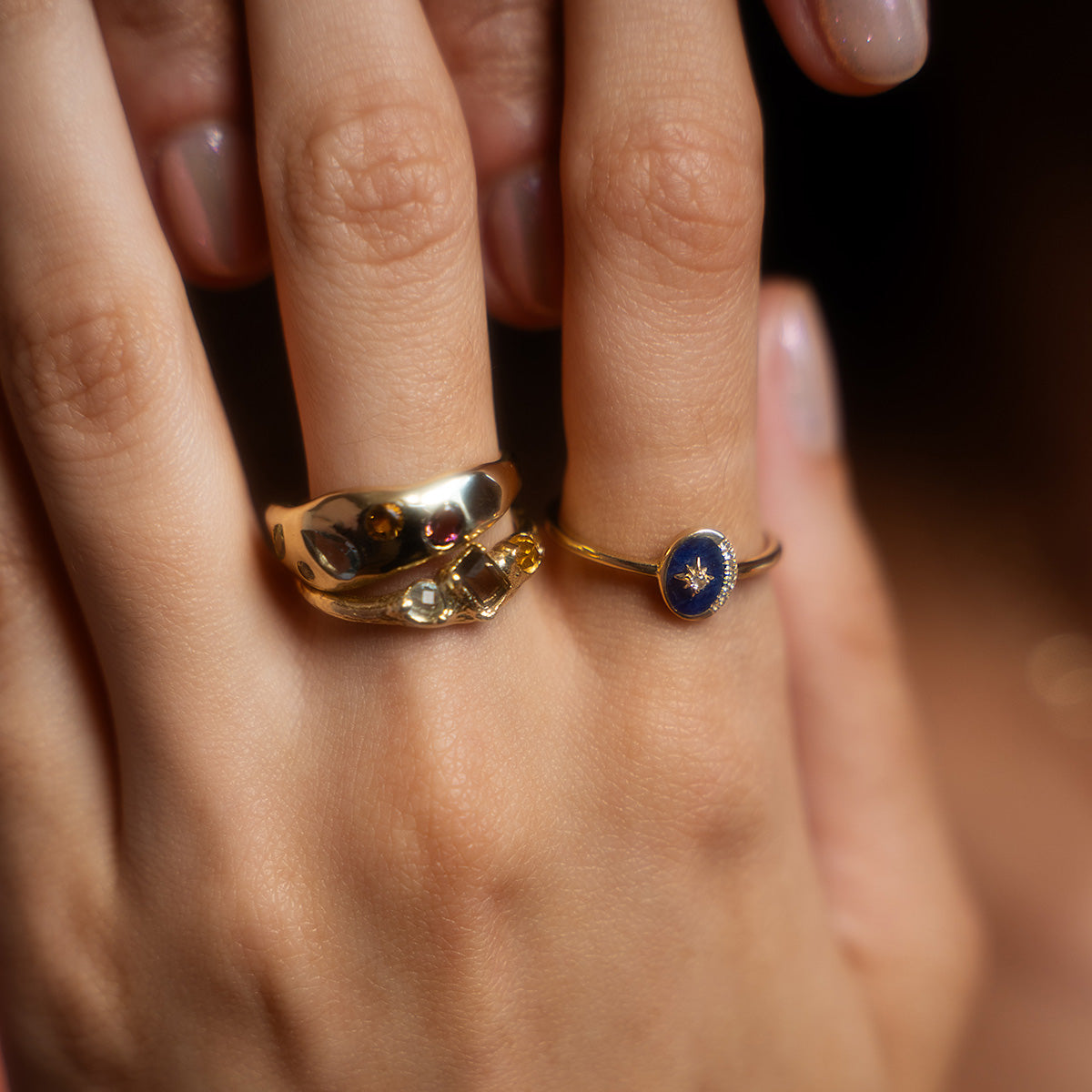 Solid Gold Bold Organic Dawn Band-Koogrl