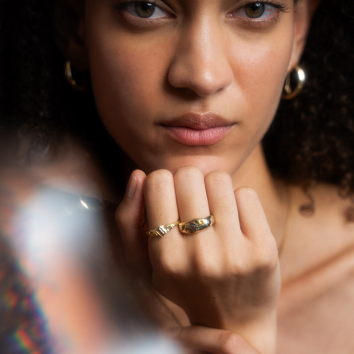 Solid Gold Bold Organic Dawn Band-Koogrl