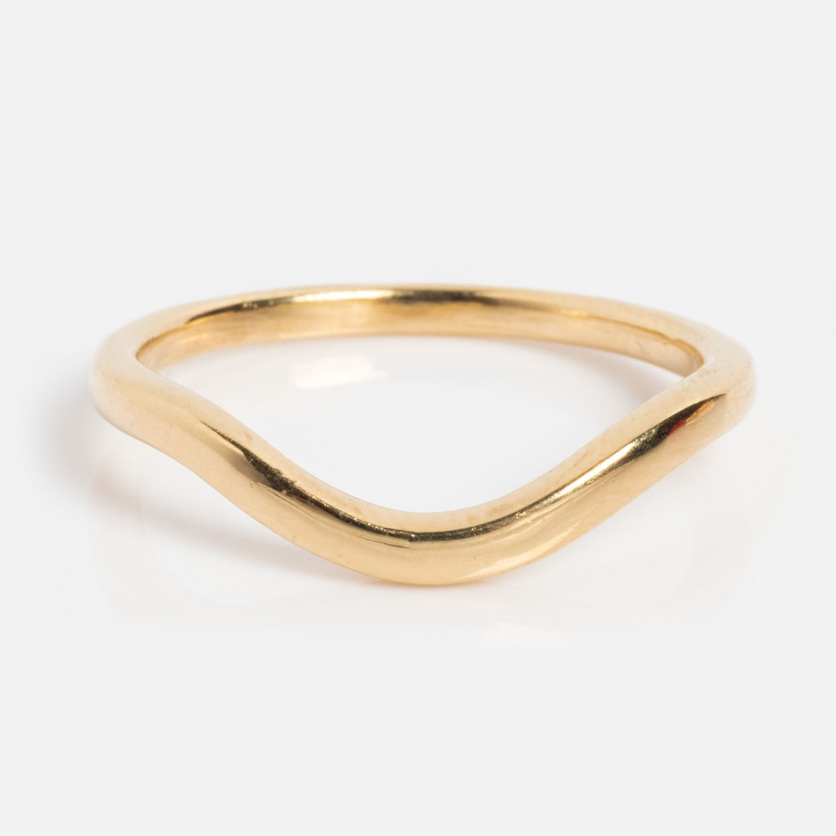 14k Low Tide Curved Band-Koogrl