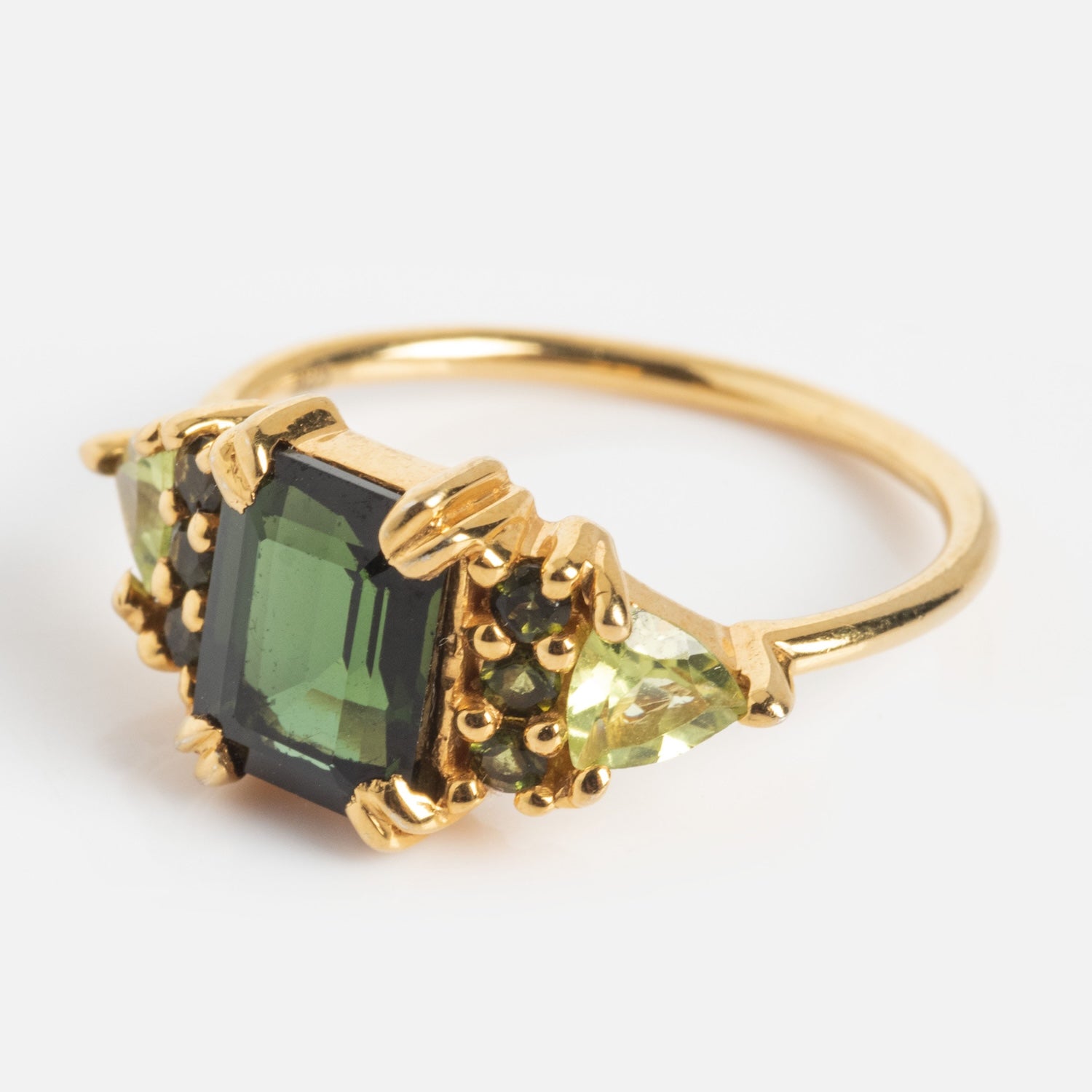 Green with Envy Topaz and Peridot Regal Ring-Koogrl