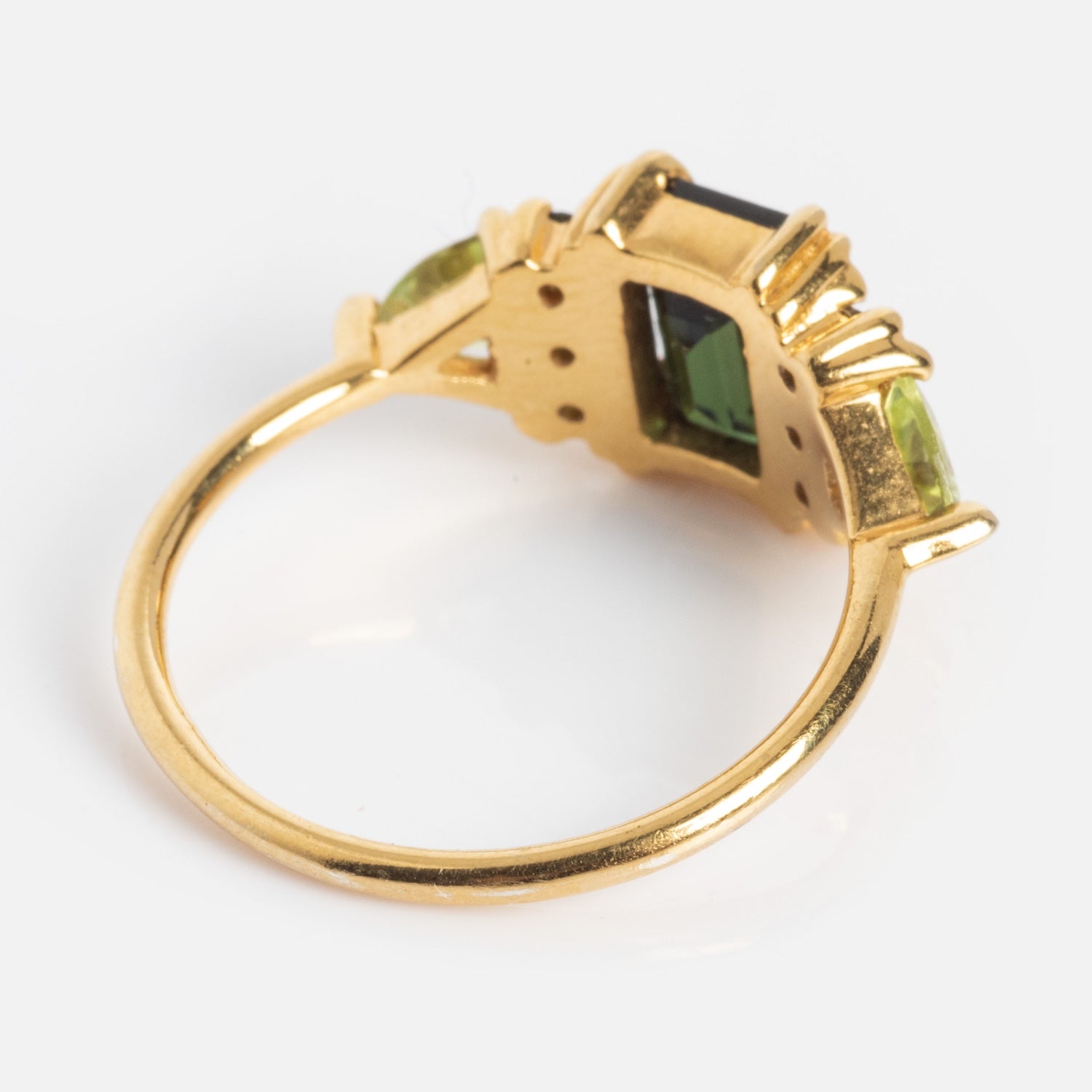 Green with Envy Topaz and Peridot Regal Ring-Koogrl